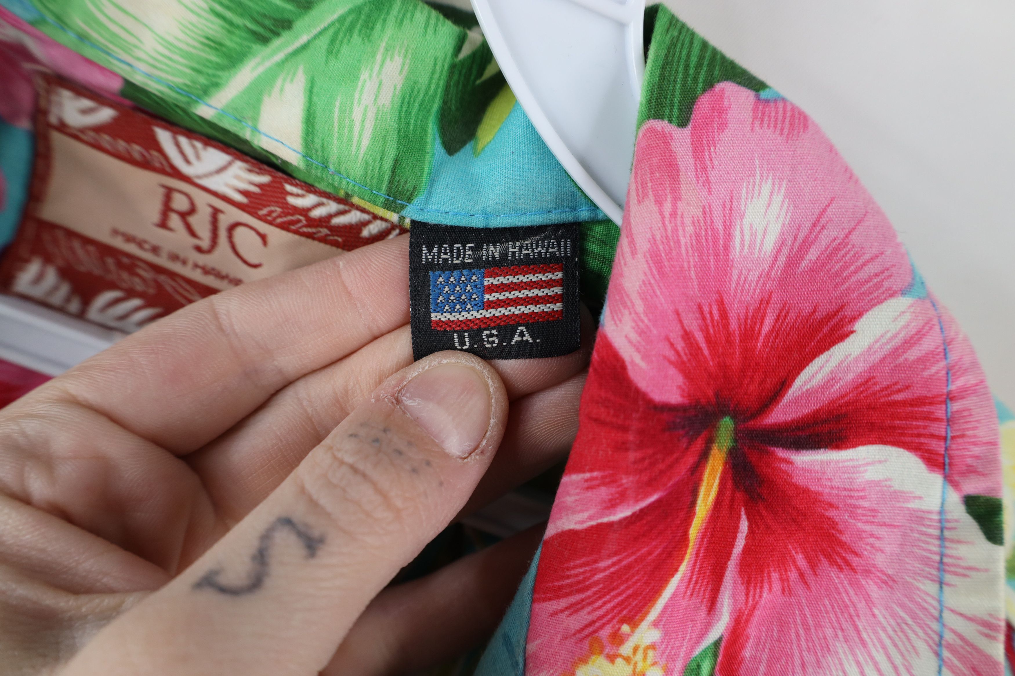 Vintage Vintage 90s Streetwear Flower Luau Hawaiian Button Shirt USA Size US XL / EU 56 / 4 - 12 Thumbnail
