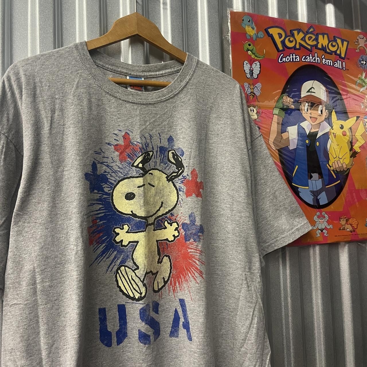 Peanuts VTG Y2K Peanuts Snoopy U.S.A America Stars T Shirt XXL Size US XXL / EU 58 / 5 - 1 Thumbnail