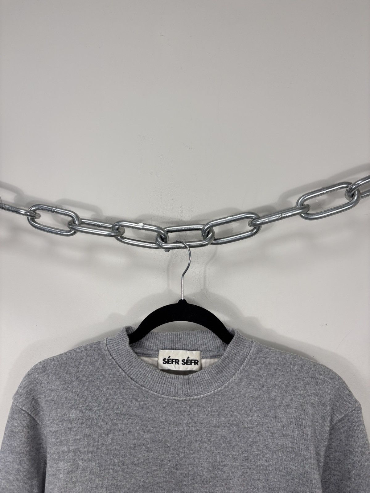 Sefr Sefr Sefr Men’s Basic Grey Classic Sweatshirt Size US S / EU 44-46 / 1 - 3 Thumbnail
