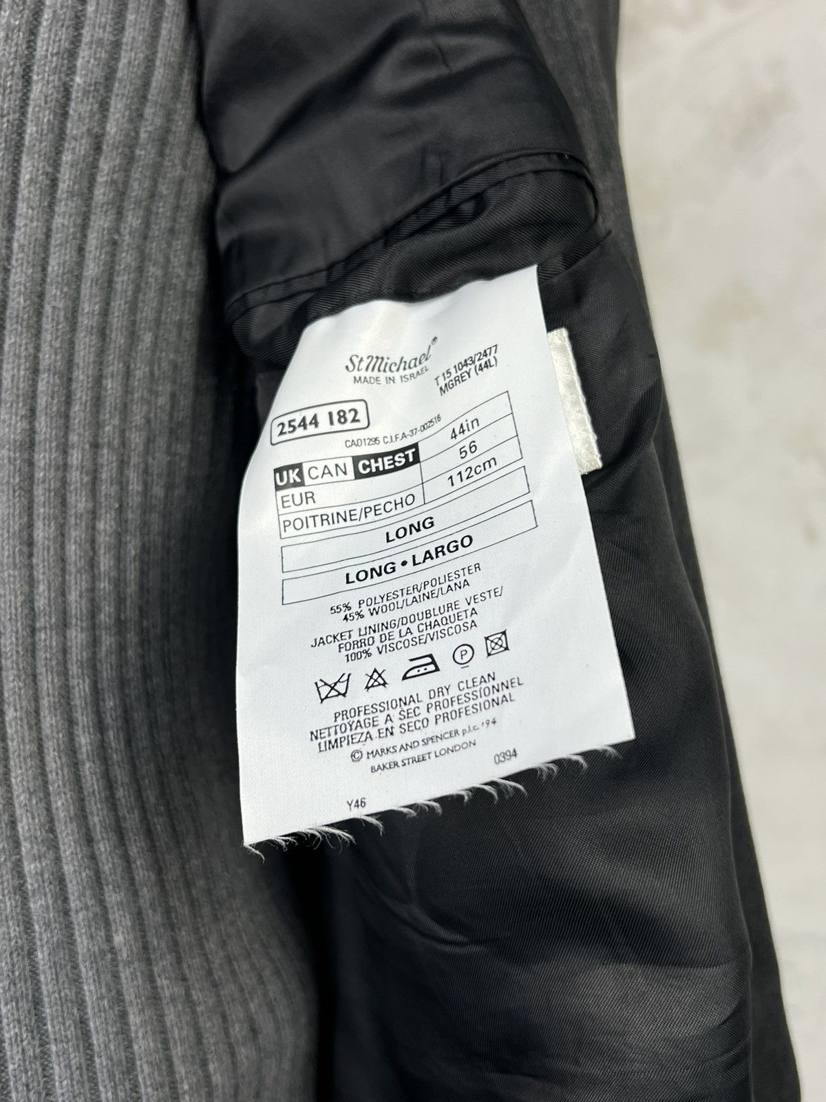 Marks & Spencer Marks & Spencer Double Breasted Wool Blazer Suit Jacket 56 Size 52R - 10 Thumbnail