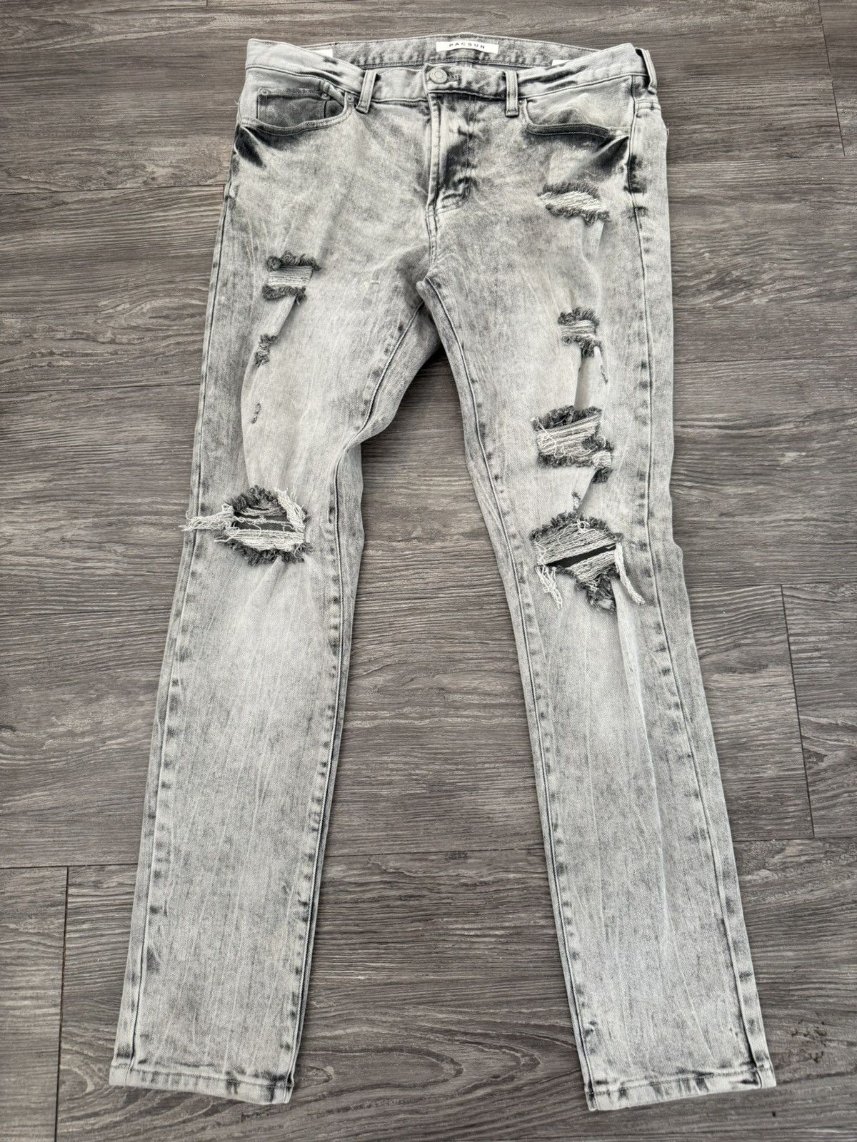 Pacsun Pacsun Skinny Gray Jeans Size US 32 / EU 48 - 1 Thumbnail