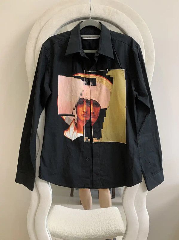Givenchy Givenchy Black Long Sleeve Cotton Shirt 0089 Size US S / EU 44-46 / 1 - 1 Thumbnail