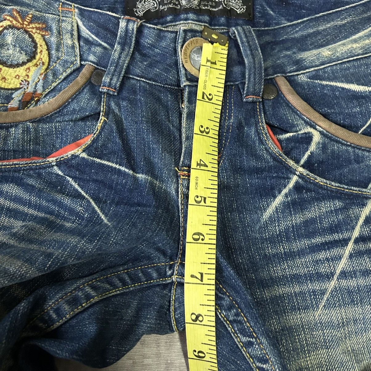 Ed Hardy Y2K Red Pepper Flared Jeans Size 28" / US 6 / IT 42 - 20 Thumbnail