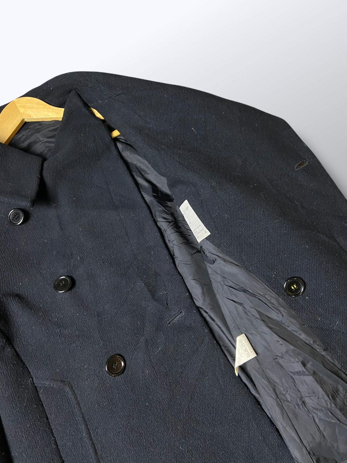 ジャケット・アウター Y'sWOOL SINGLE MOSSER LEFT W FACING COAT WOOL SINGLE MOSSER LEFT W FACING COAT(XS Black): Y's｜THE