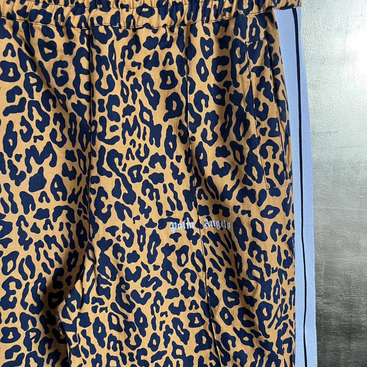 Palm Angels Palm Angels Cheetah Linen Pants Size US 36 / EU 52 - 3 Thumbnail
