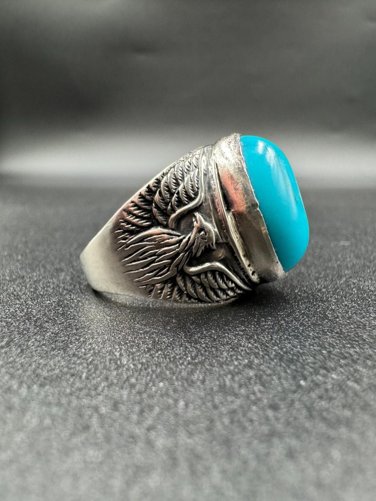 Other Vintage Navajo Turquoise Sterling Silver Ring Arthur J Willi Size ONE SIZE - 3 Thumbnail
