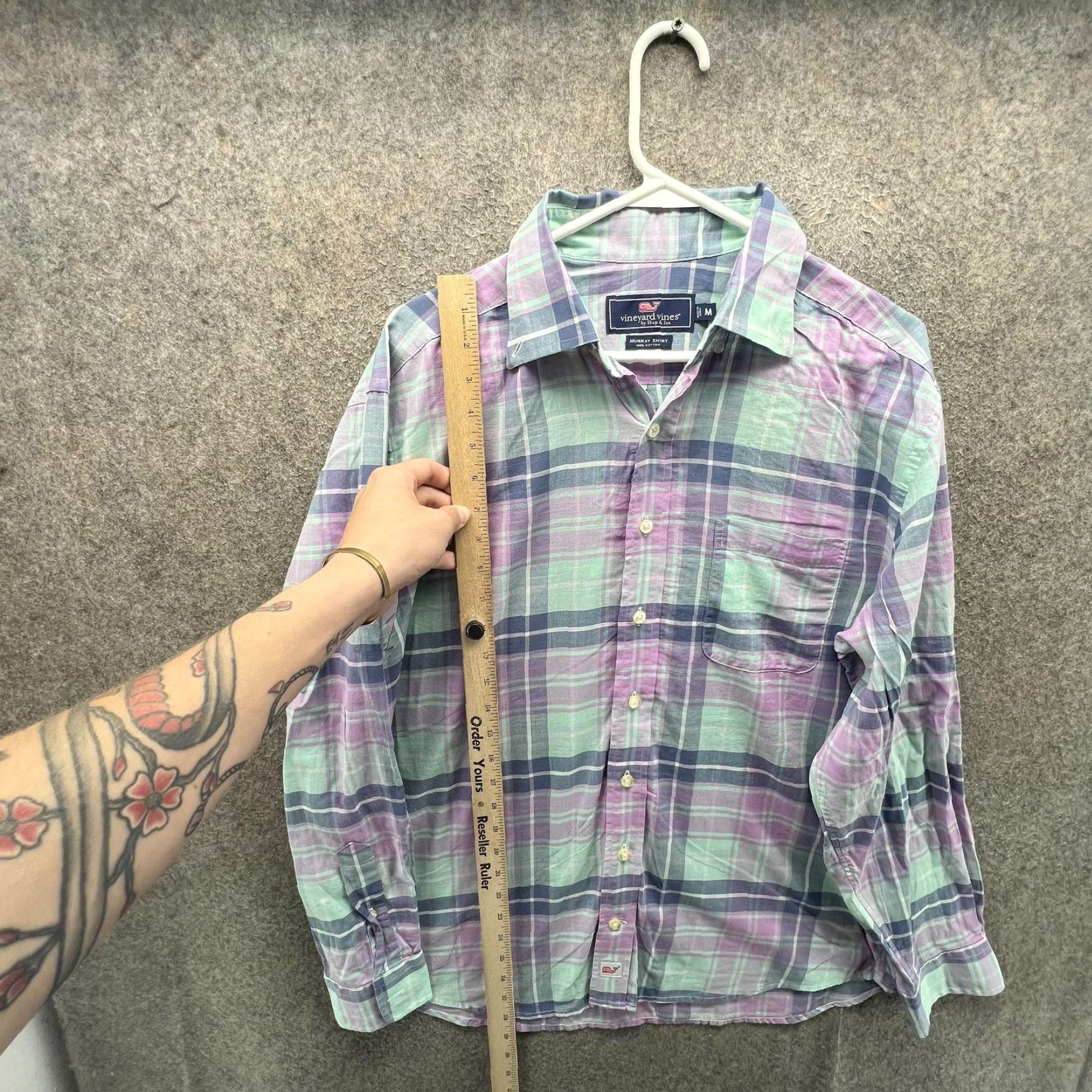 Vineyard Vines Vineyard Vines Shirt Mens M Plaid Murray Long Sleeve Button Front Size US M / EU 48-50 / 2 - 4 Thumbnail