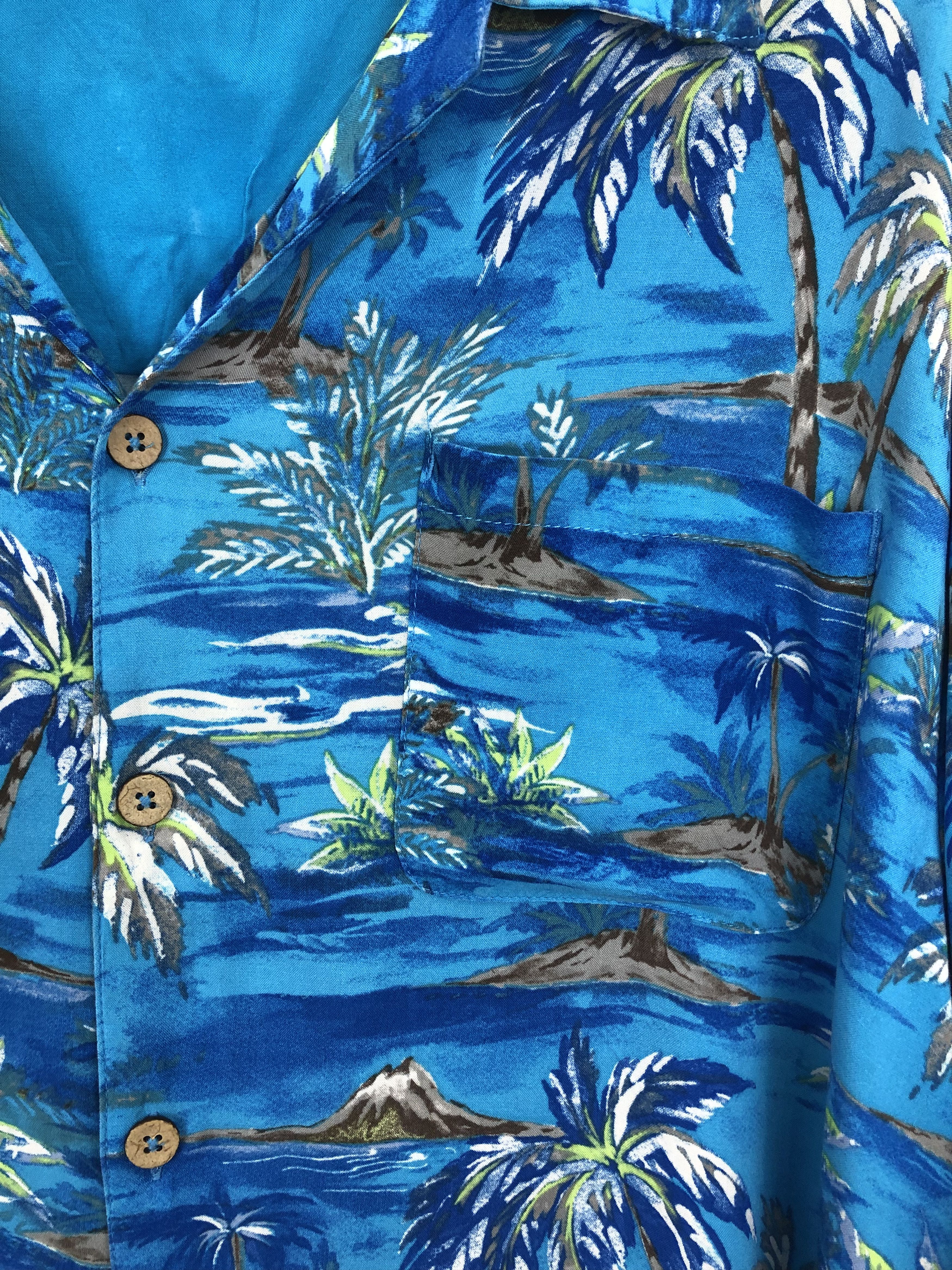 Vintage Vintage Rayon Hawaiian Island Motive TA0006 Size US XXL / EU 58 / 5 - 7 Thumbnail