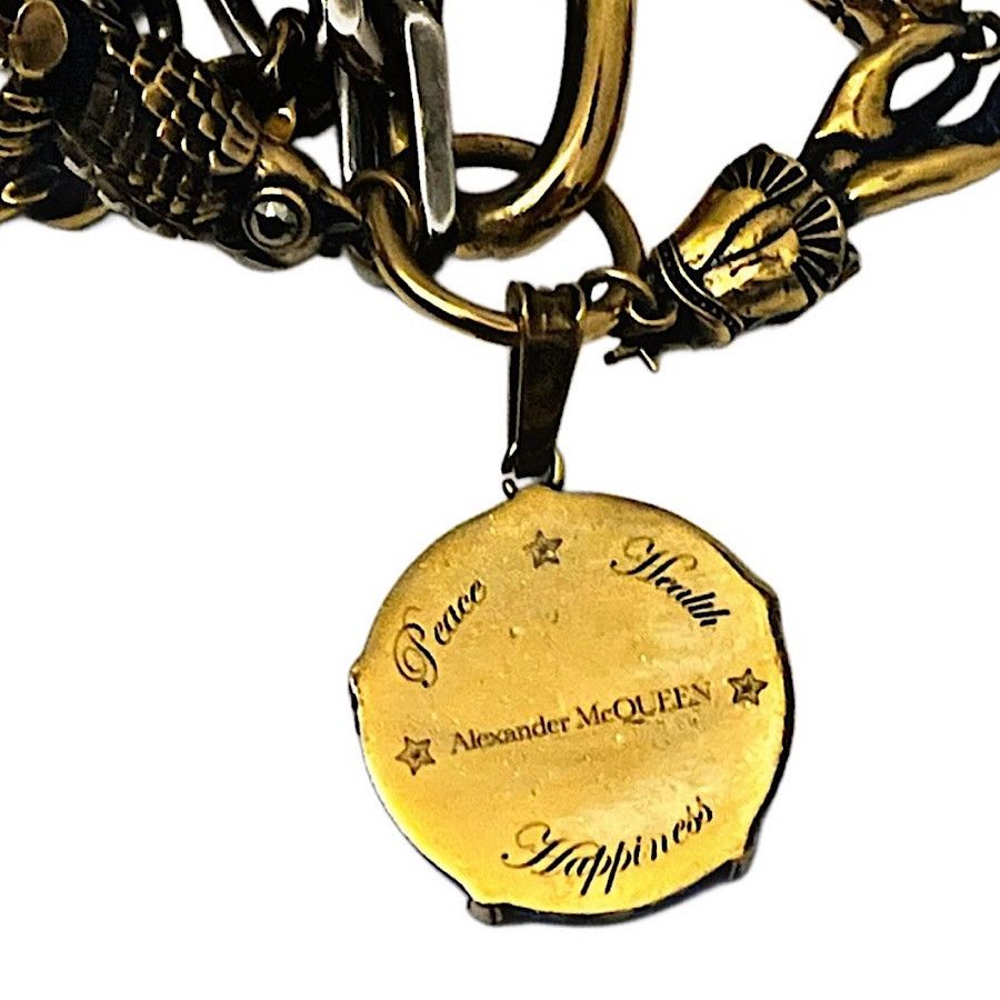 Alexander McQueen Authentic Alexander McQueen Rare 3 Charm Necklace Size ONE SIZE - 8 Thumbnail