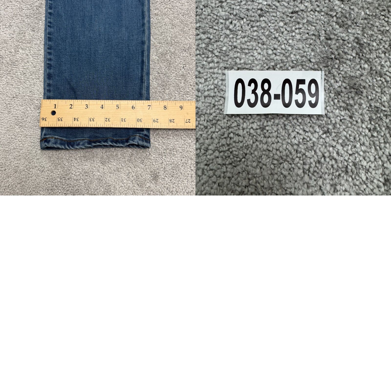 johnnie-O johnnie-O Jeans Mens 35x32 Blue Denim 5-Pocket Anaheim Tencel Straight Leg Size US 35 - 11 Thumbnail