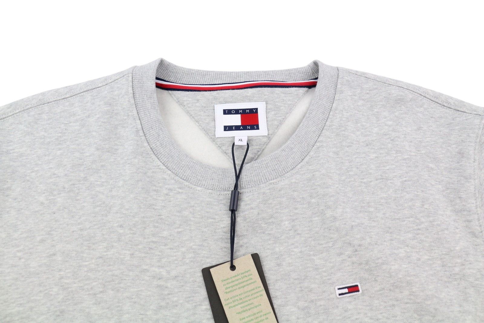 Tommy Hilfiger REGULAR FLEECE C NECK XL Melange Grey Pullover Top 85172 Size US XL / EU 56 / 4 - 4 Thumbnail