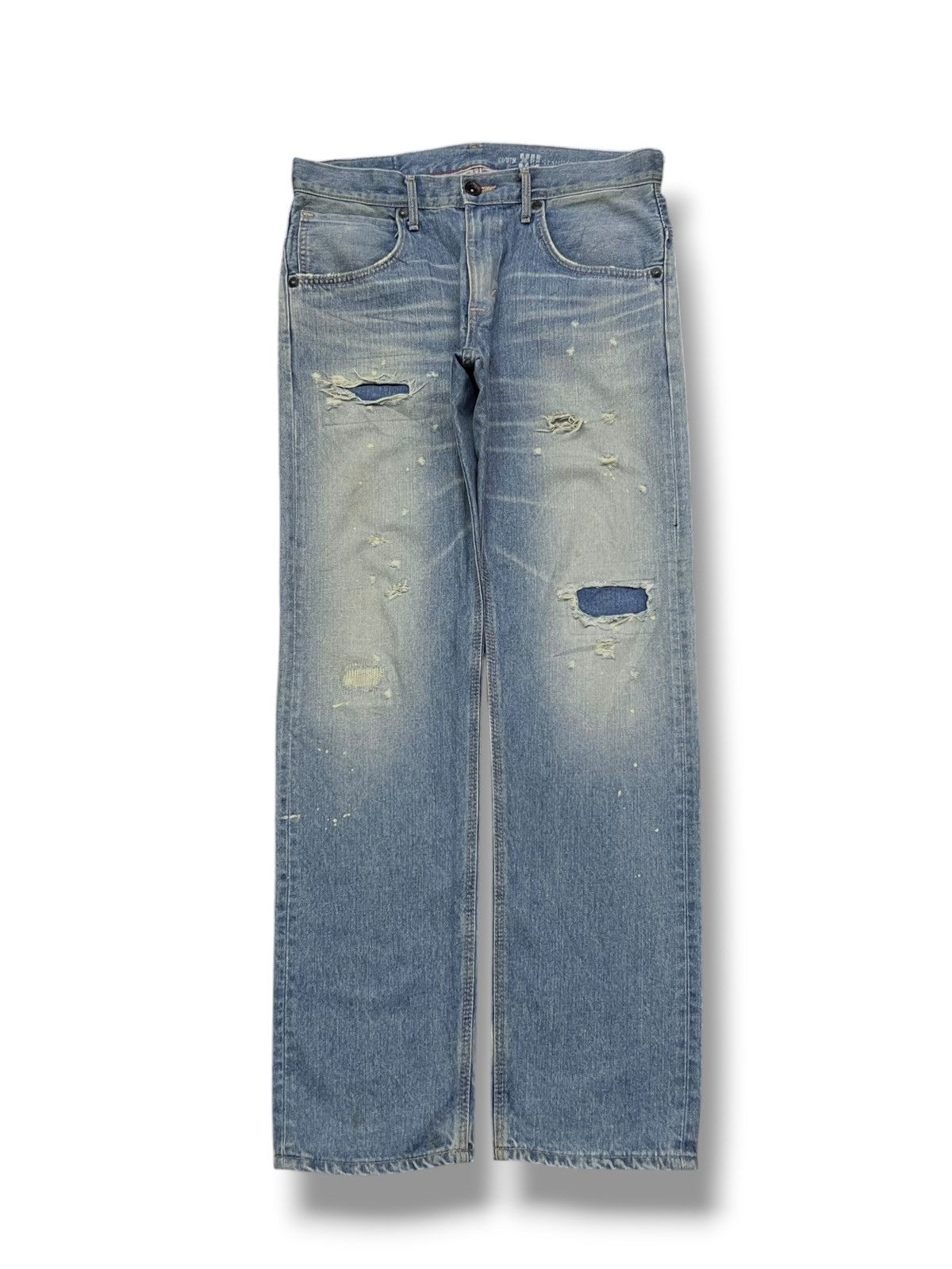 Edwin Vintage Edwin EX403 Japan - Faded Light Wash, Distressed Size US 37 - 2 Thumbnail