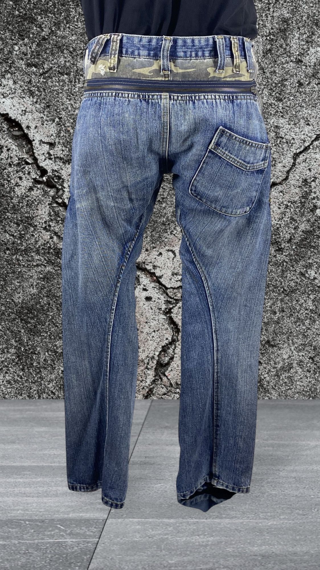 Japanese Brand BreathMINt Double-Waist Denim Jeans (Japanese Brand) Size US 31 - 2 Thumbnail