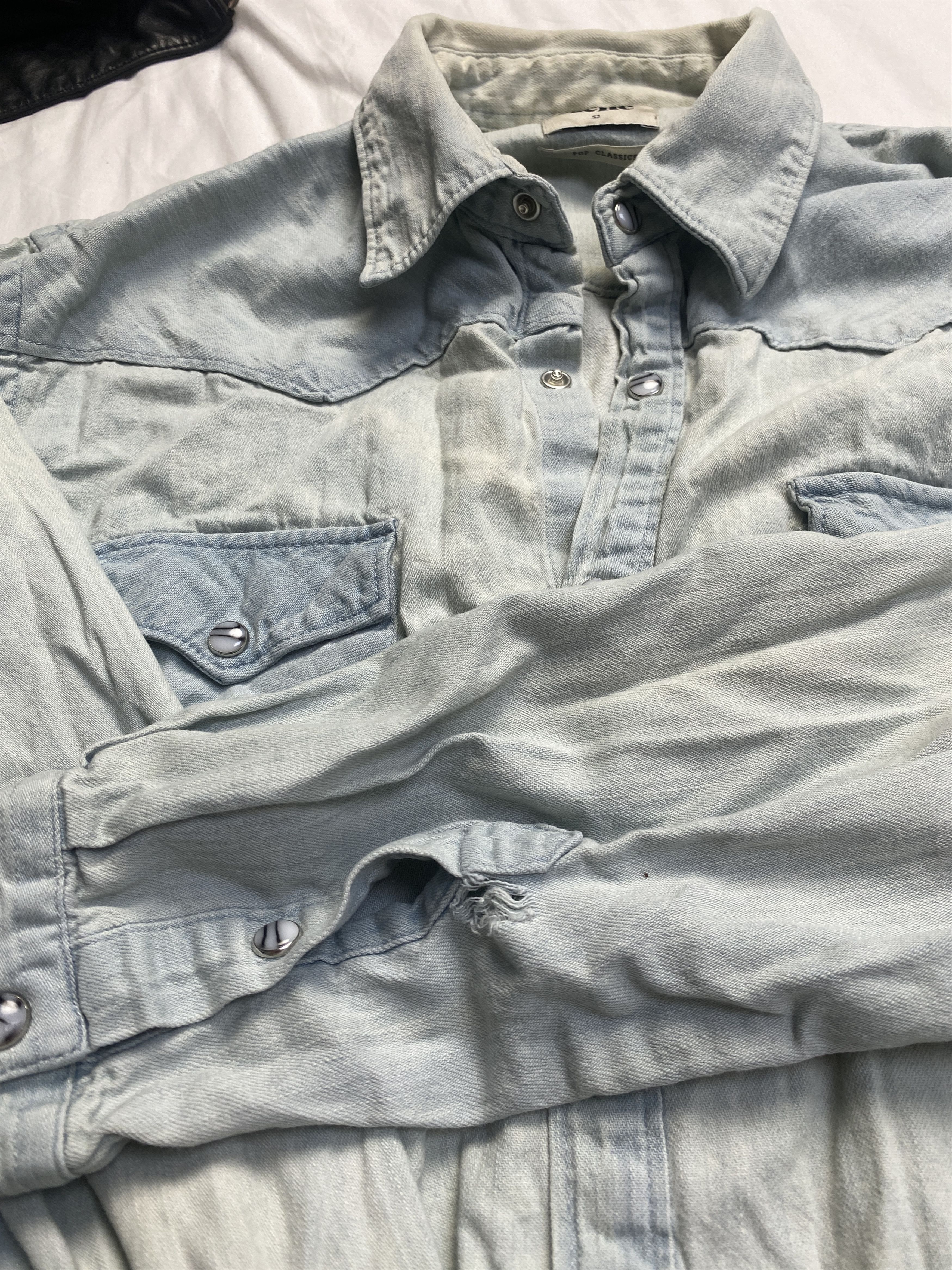Acne Studios Acne Pop Western SS10 vintage denim button ups shirt Size US L / EU 52-54 / 3 - 6 Thumbnail