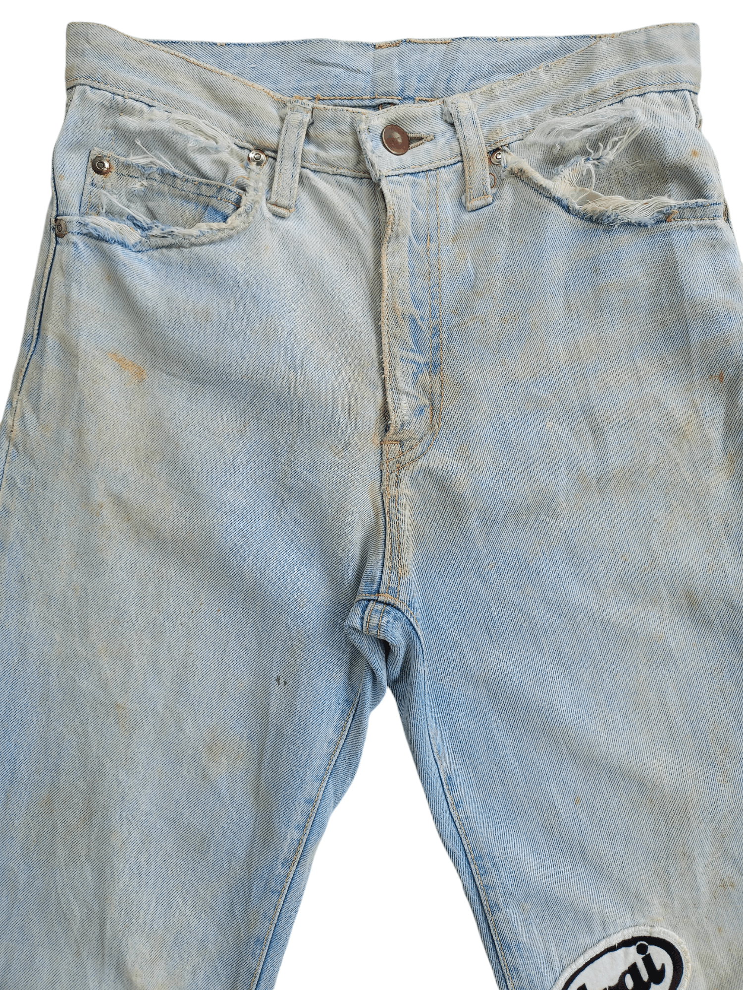 Japanese Brand × Vintage Japanese Brand Cropped Vintage Streetwear Denim Size US 27 - 2 Thumbnail