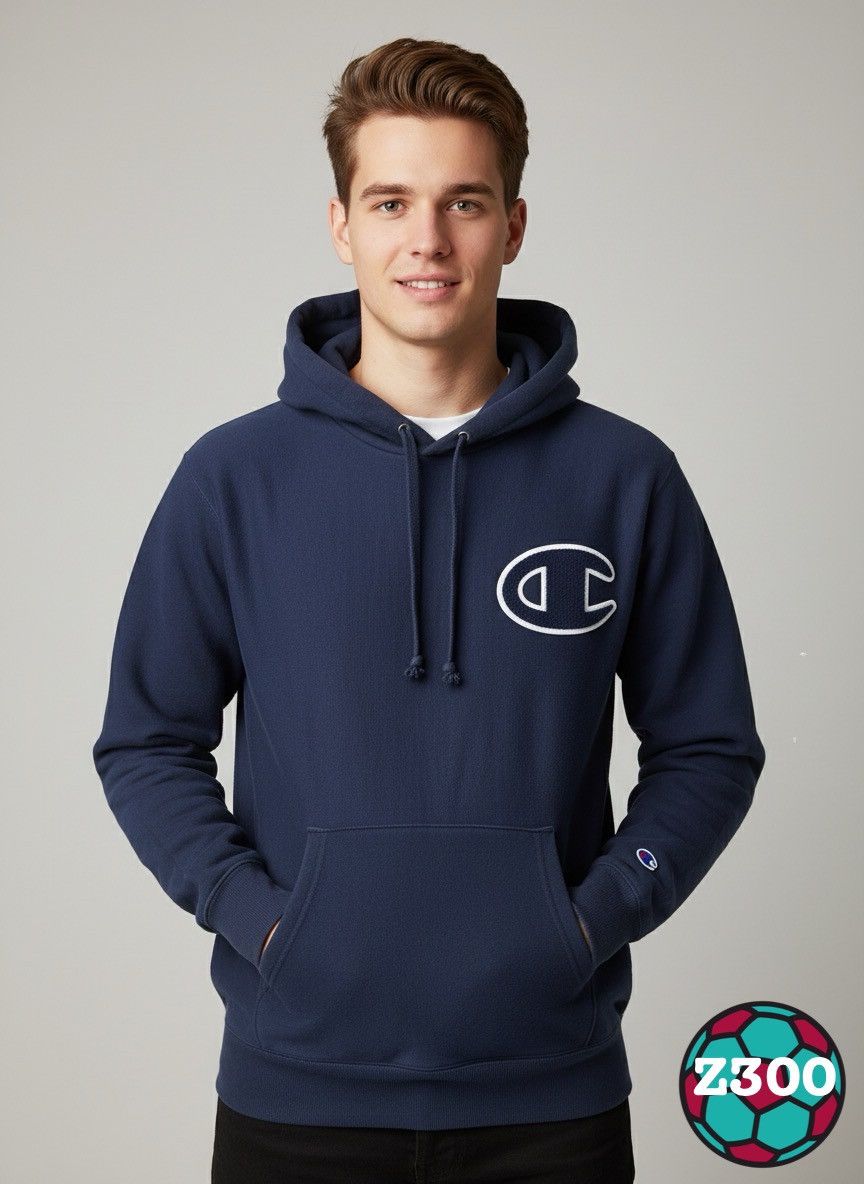 Champion Vintage Champion Big Carpet Logo Sunfaded Hoodie Z300 Size US L / EU 52-54 / 3 - 12 Thumbnail