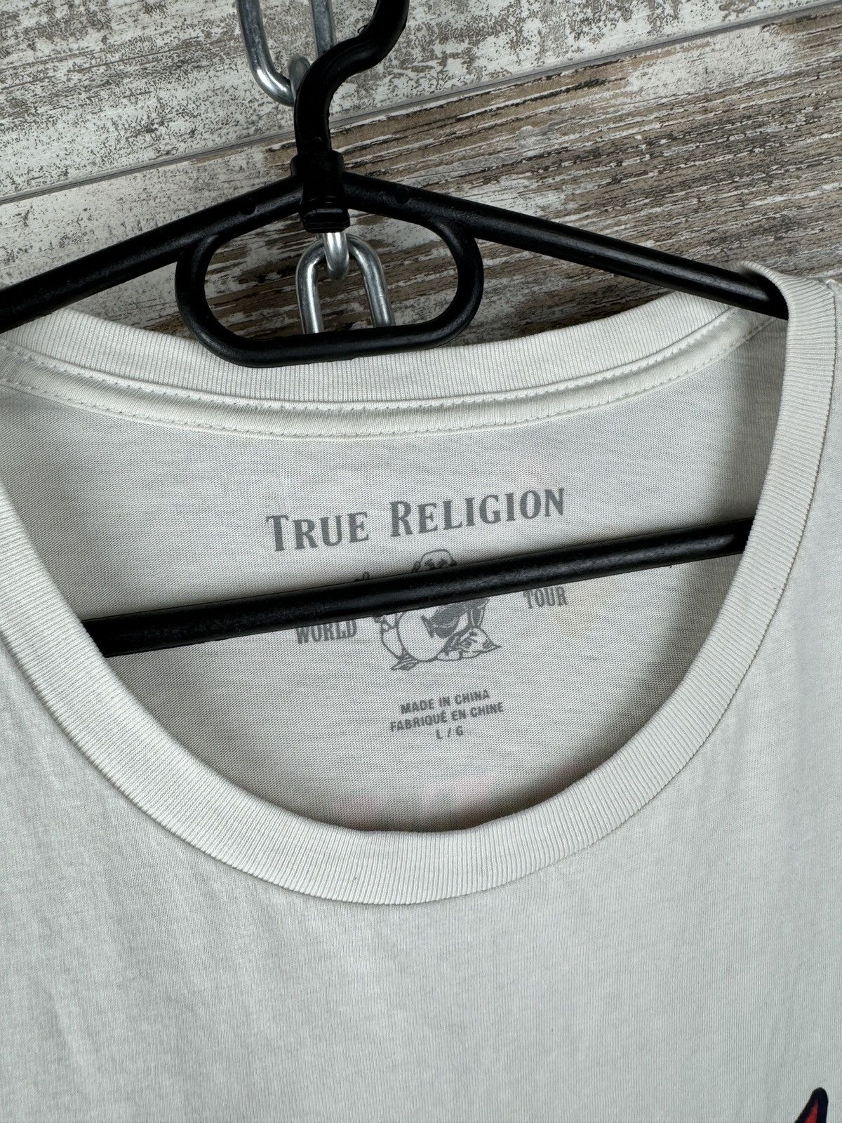 Japanese Brand × True Religion × Vintage Mens Vintage Distressed True Religion T-shirt rare y2k tee Size US L / EU 52-54 / 3 - 8 Thumbnail