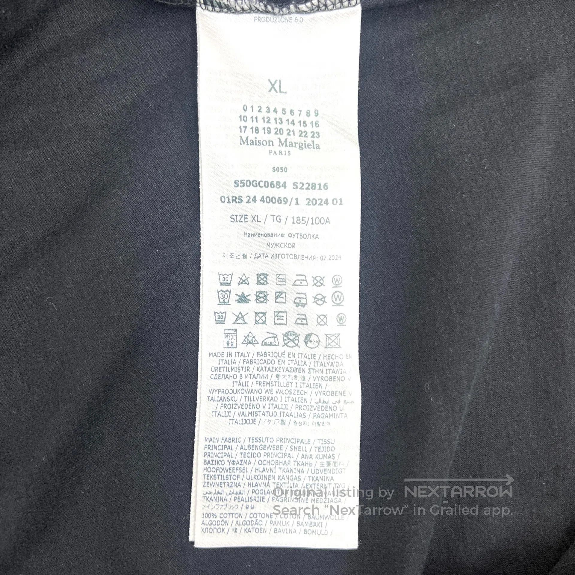 Maison Margiela Maison Margiela Black Digital Print Cotton Round Neck Shor Size US XL / EU 56 / 4 - 7 Thumbnail