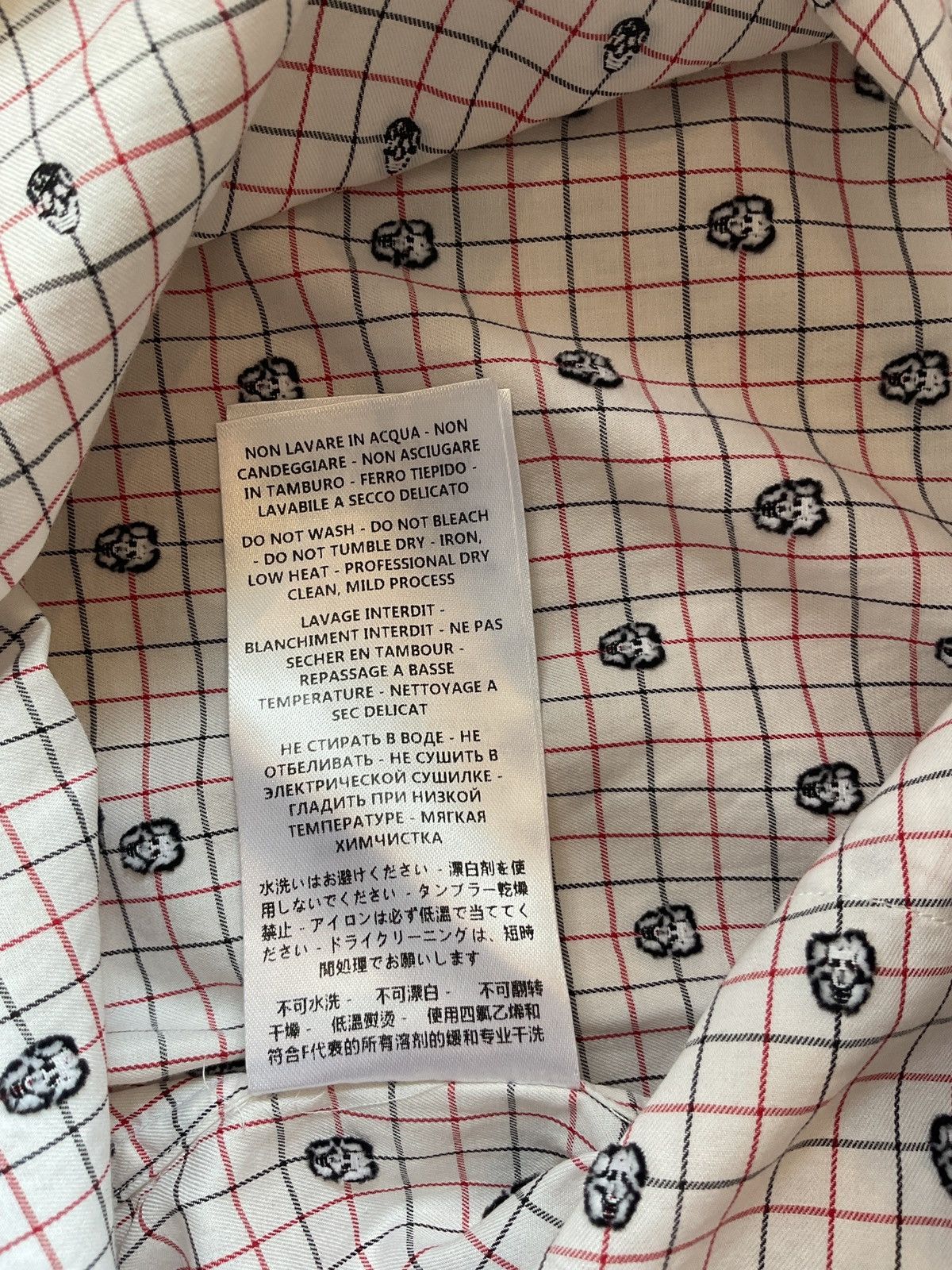 Alexander McQueen Alexander McQueen Mini Skull Collar Shirt Size46 Size US S / EU 44-46 / 1 - 8 Thumbnail