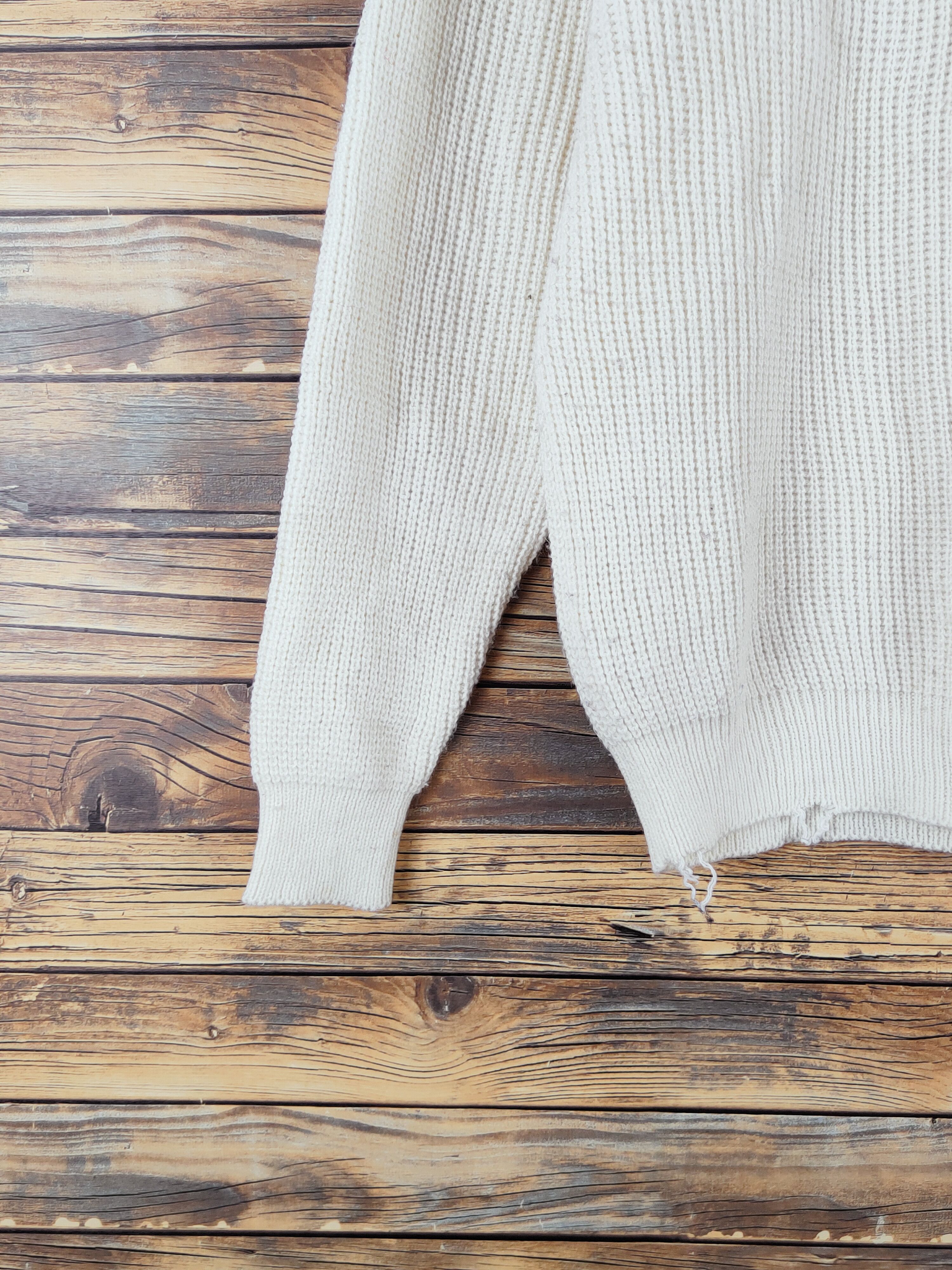 Japanese Brand Sold Out Ivory Knitwear Sweatshirts #W991 Size M / US 6-8 / IT 42-44 - 4 Thumbnail