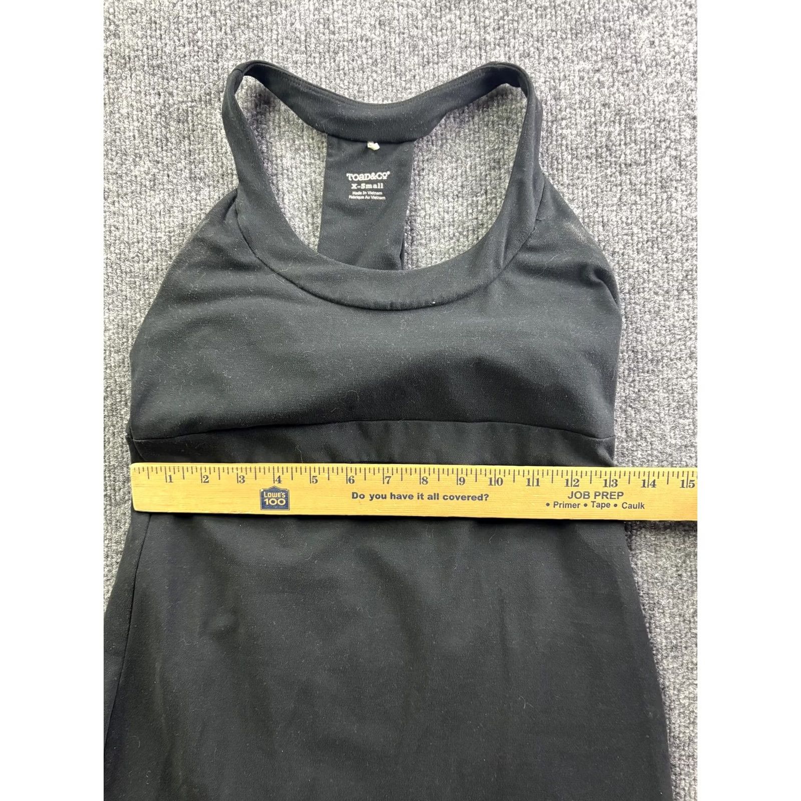 Toad&Co Toad&Co Tank Dress Womens XS Black Racerback Scoop Neck Short Casual Travel Size 40" / US 18 - 4 Thumbnail