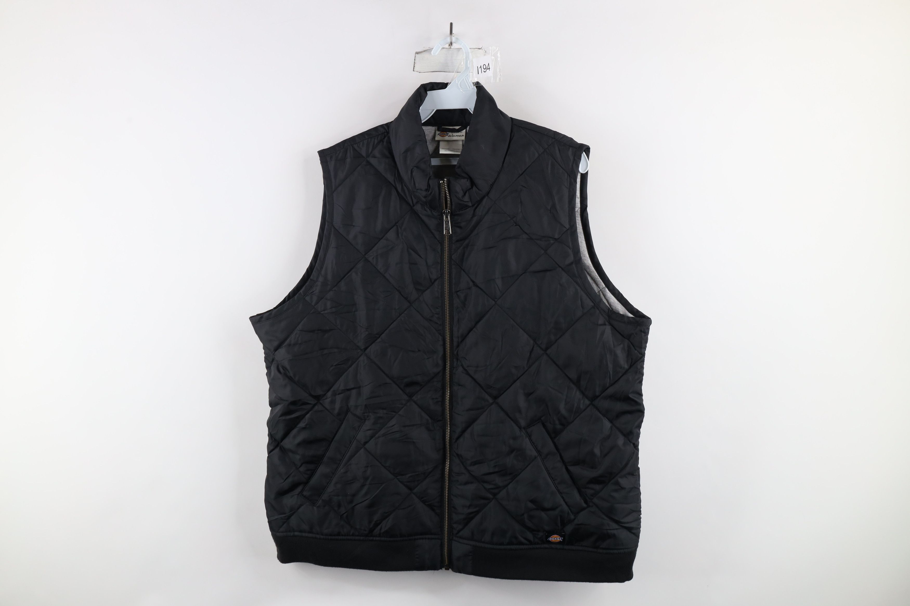 Dickies × Vintage Vintage Dickies Lined Quilted Puffer Vest Jacket Black Size XL / US 12-14 / IT 48-50 - 1 Thumbnail