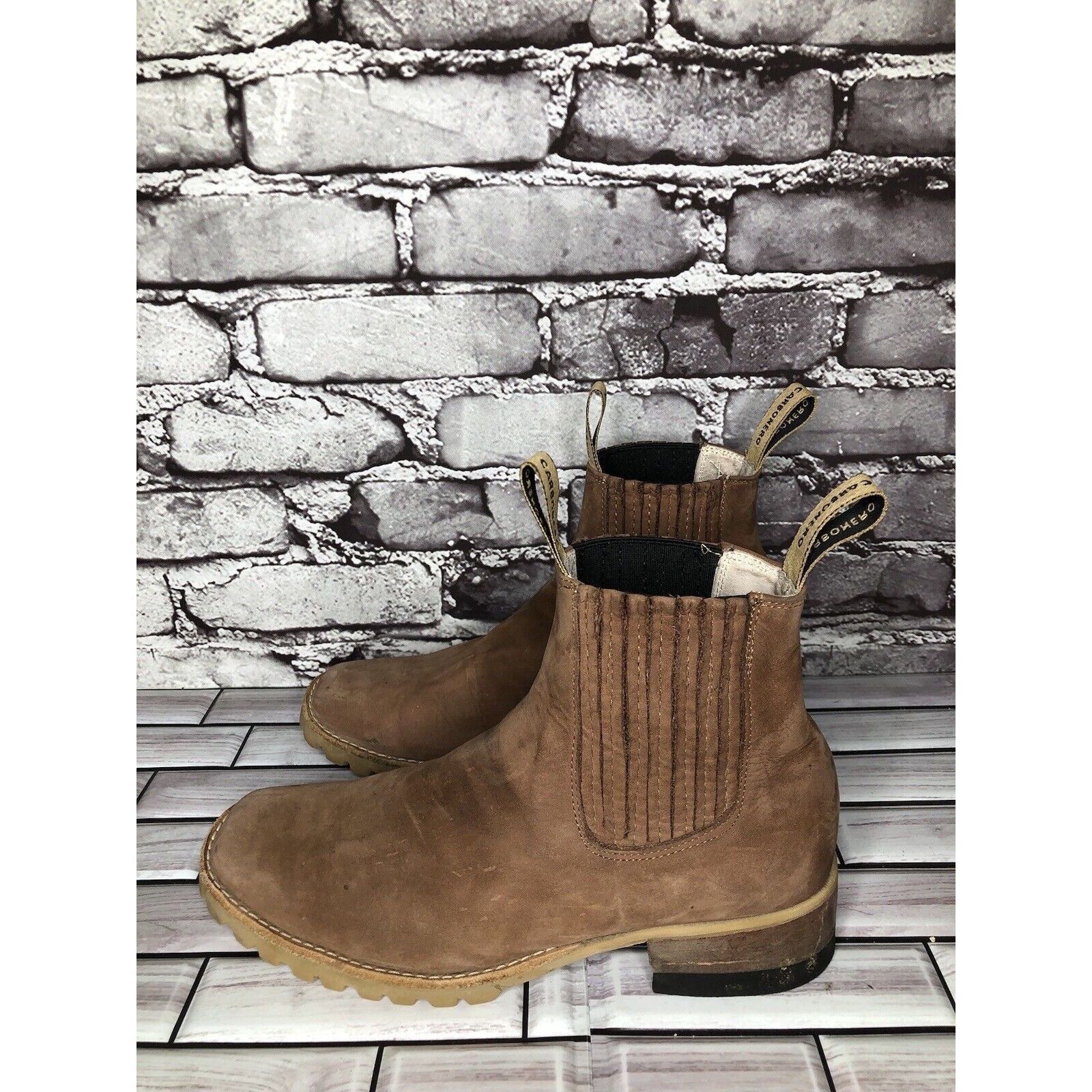 Other Carbonero Botin Traditional Brown Leather Chelsea Ankle Heel Size US 6 / IT 36 - 15 Thumbnail