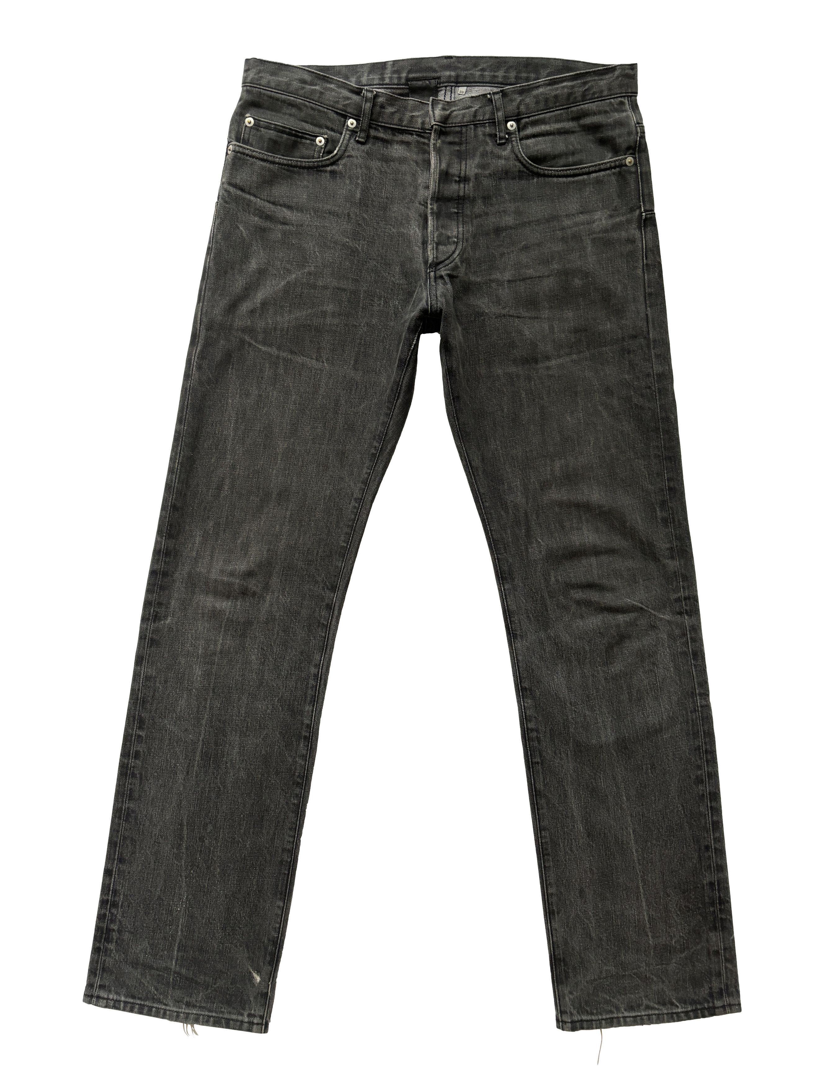 MIJ Dior Hedi Slimane Black Distressed Jeans