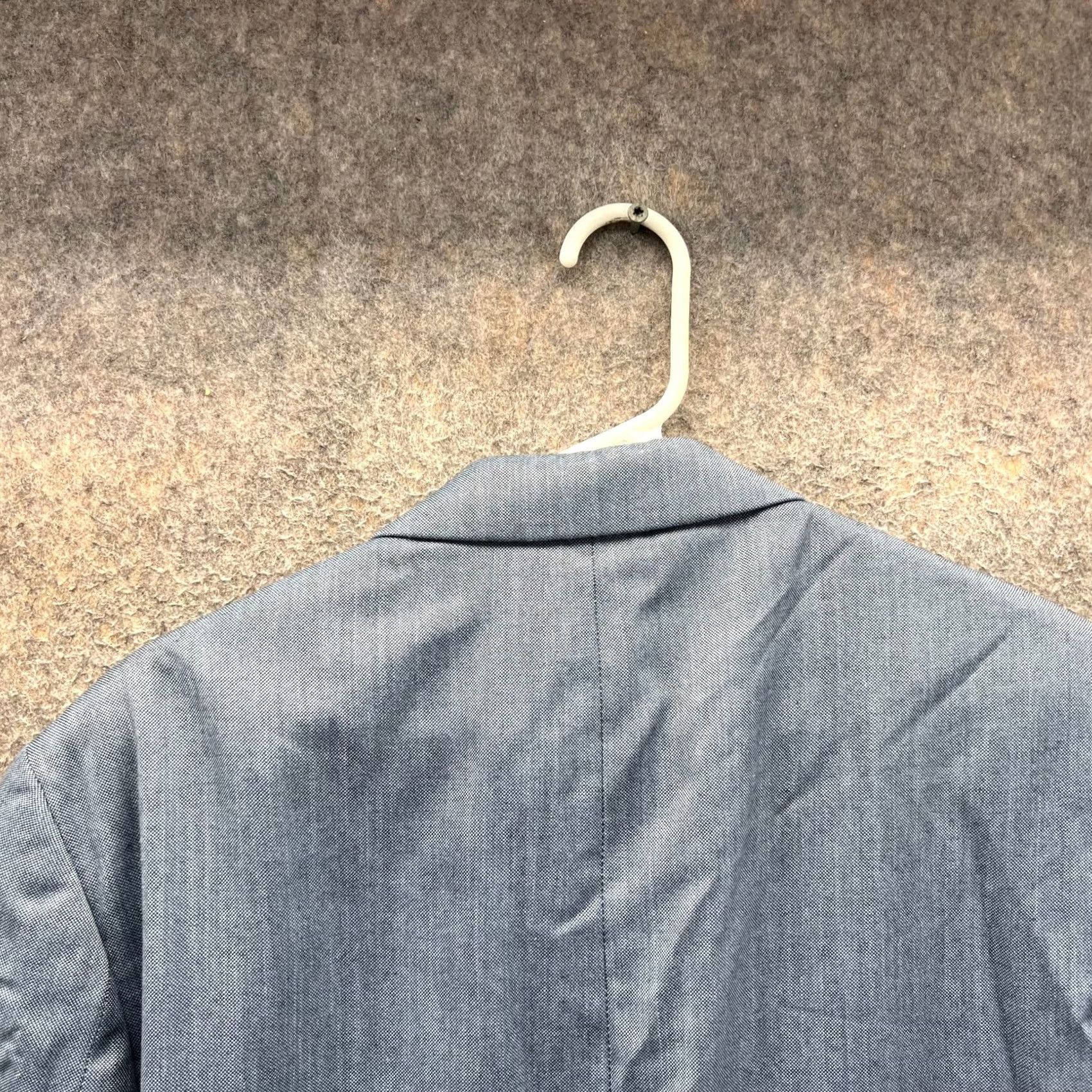 Ralph Lauren VINTAGE? No — Lauren Ralph Lauren Blazer Mens 40R Blue Two Button Sport Coat Polyester Rayon Jacket Single-Breasted Tailored Suit Coat Shirt Size 40R - 4 Thumbnail