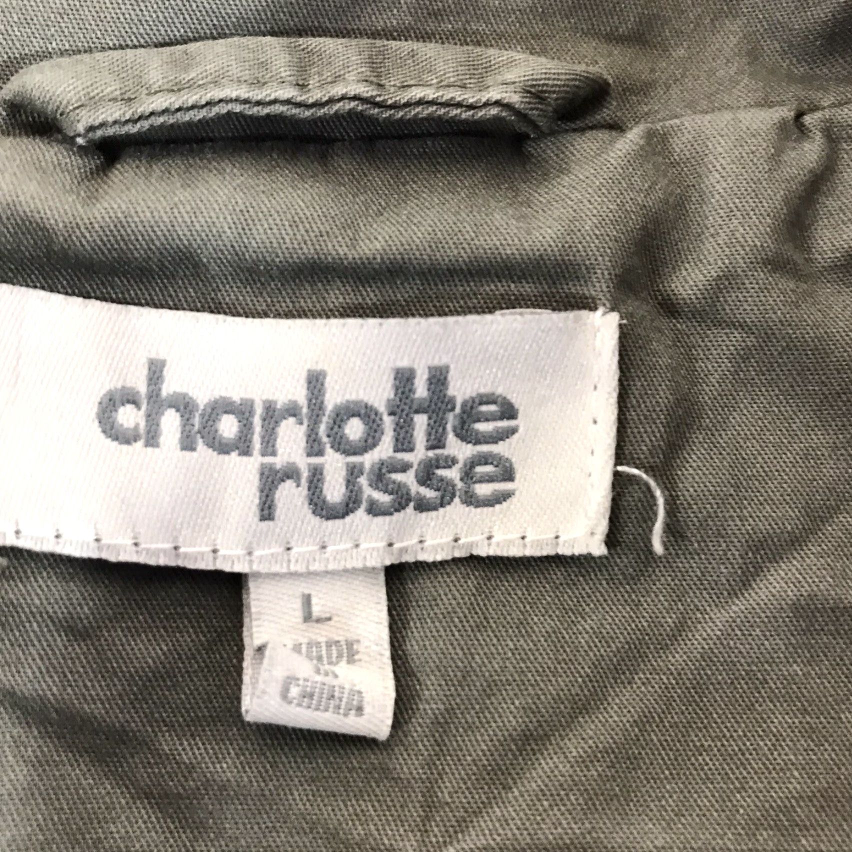 Vintage Charlotte Russe Vest Women's L Green 100% Cotton Full Zip Snap Womens Size L / US 10 / IT 46 - 4 Thumbnail