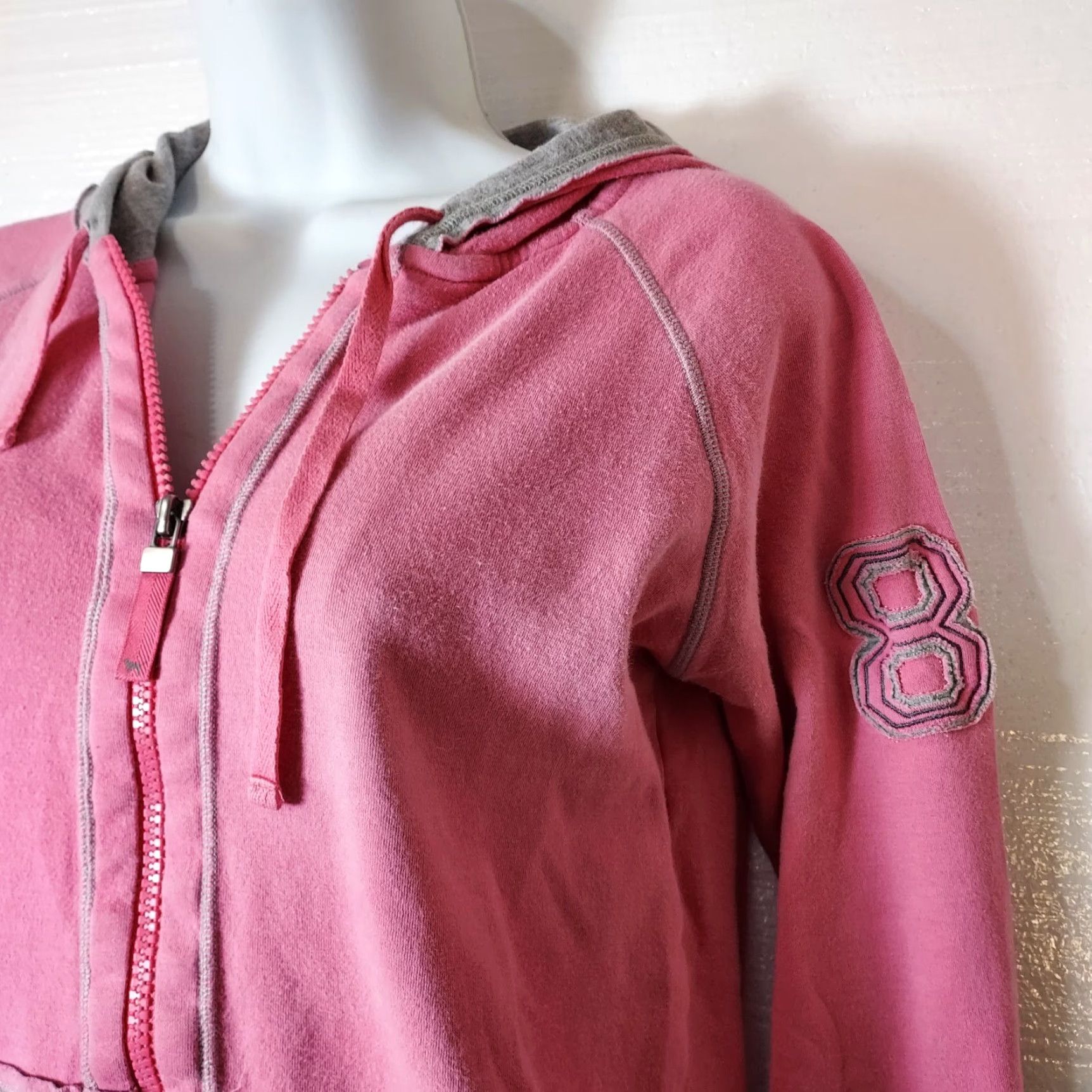 Pinko Victoria's Secret Pink Womens Size Small Bubble Gum Pink full zip Hoodie Size S / US 4 / IT 40 - 3 Thumbnail