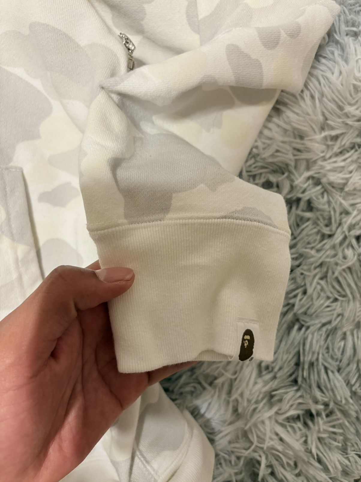 Bape bape camo white hoodie Size US M / EU 48-50 / 2 - 10 Thumbnail