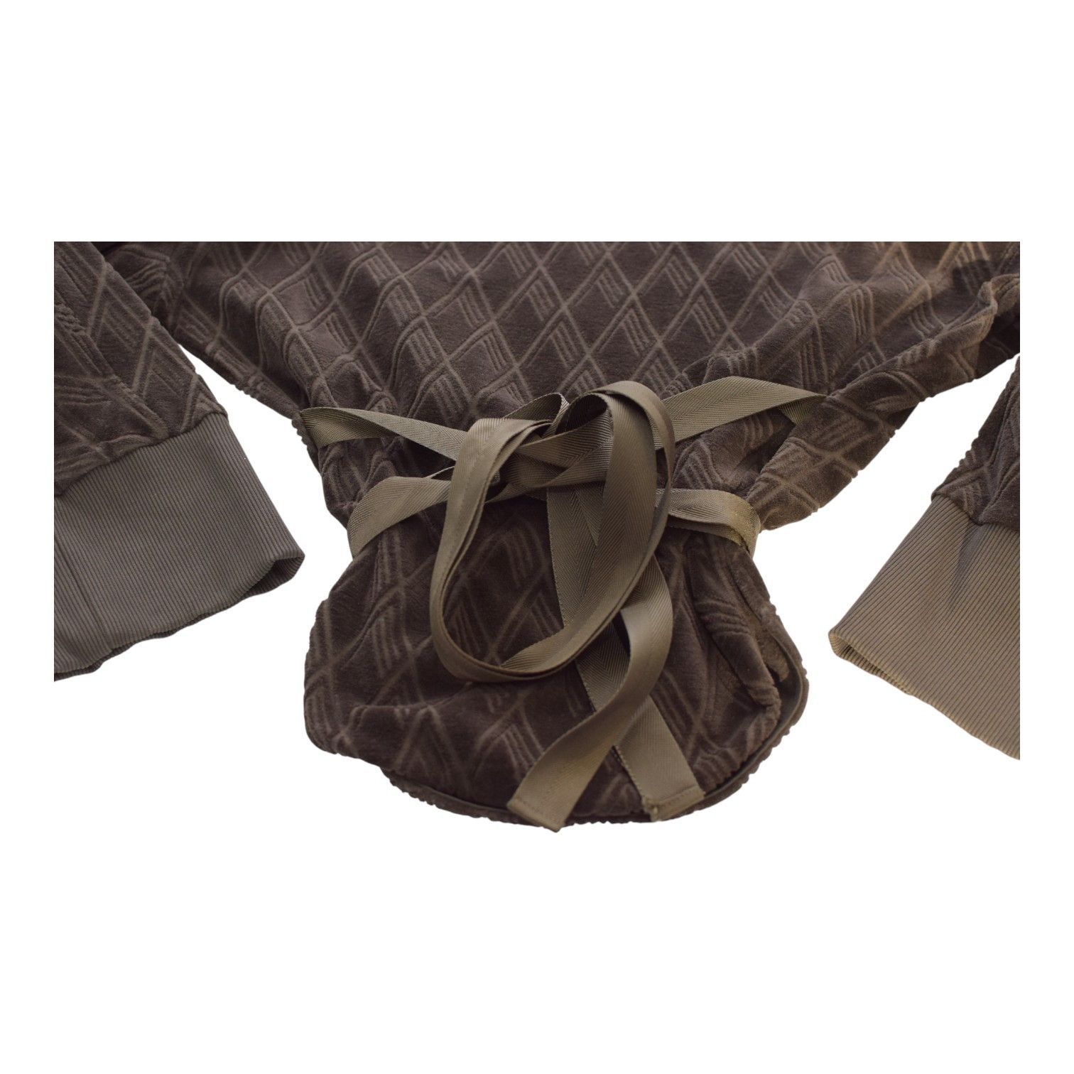 The Attico The Attico Brown Jacquard Cotton High Neck Sweatshirt Size M / US 6-8 / IT 42-44 - 4 Thumbnail
