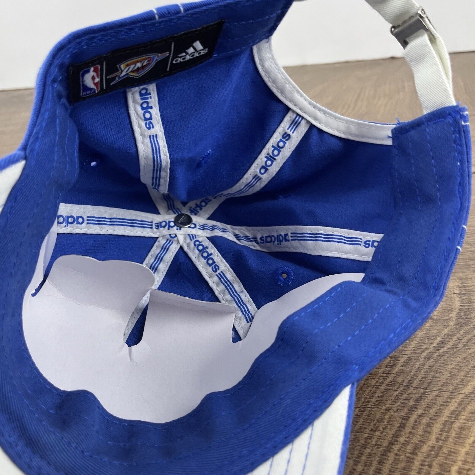 Adidas Oklahoma City Thunder Hat NBA Thunder Blue Cap Adjustable Bl Size ONE SIZE - 13 Thumbnail