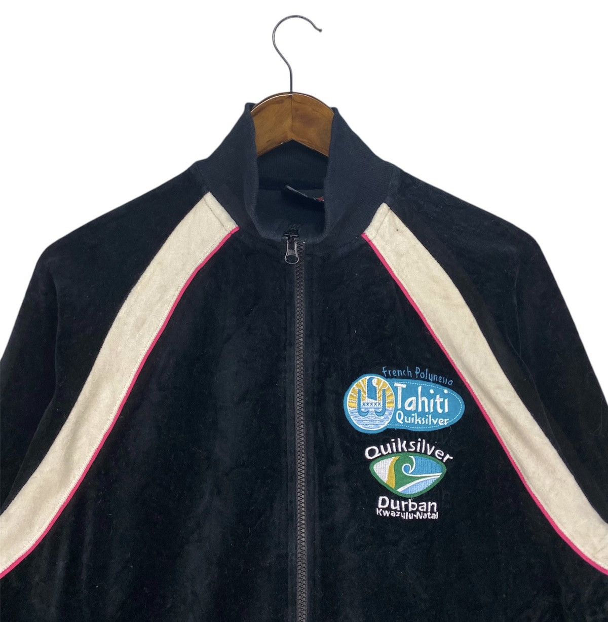 Quiksilver Vintage Quiksilver Huntington Beach California Tracktop Size US L / EU 52-54 / 3 - 2 Thumbnail