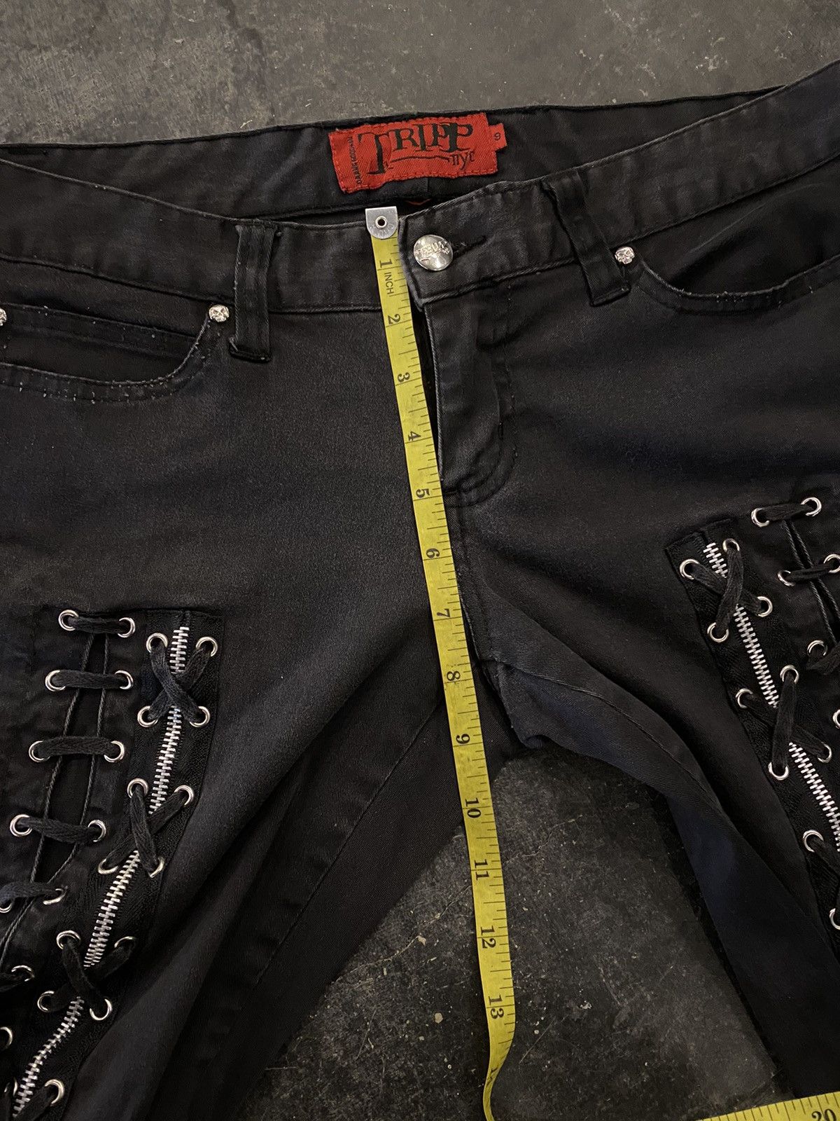 If Six Was Nine Tripp Nyc laced ifsixwasnine punk jeans Size US 32 / EU 48 - 16 Thumbnail
