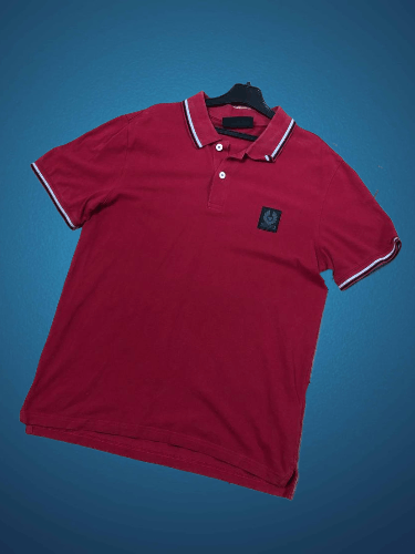 Belstaff Vintage Belstaff Red Short Sleeve Polo Size M Size US M / EU 48-50 / 2 - 1 Thumbnail