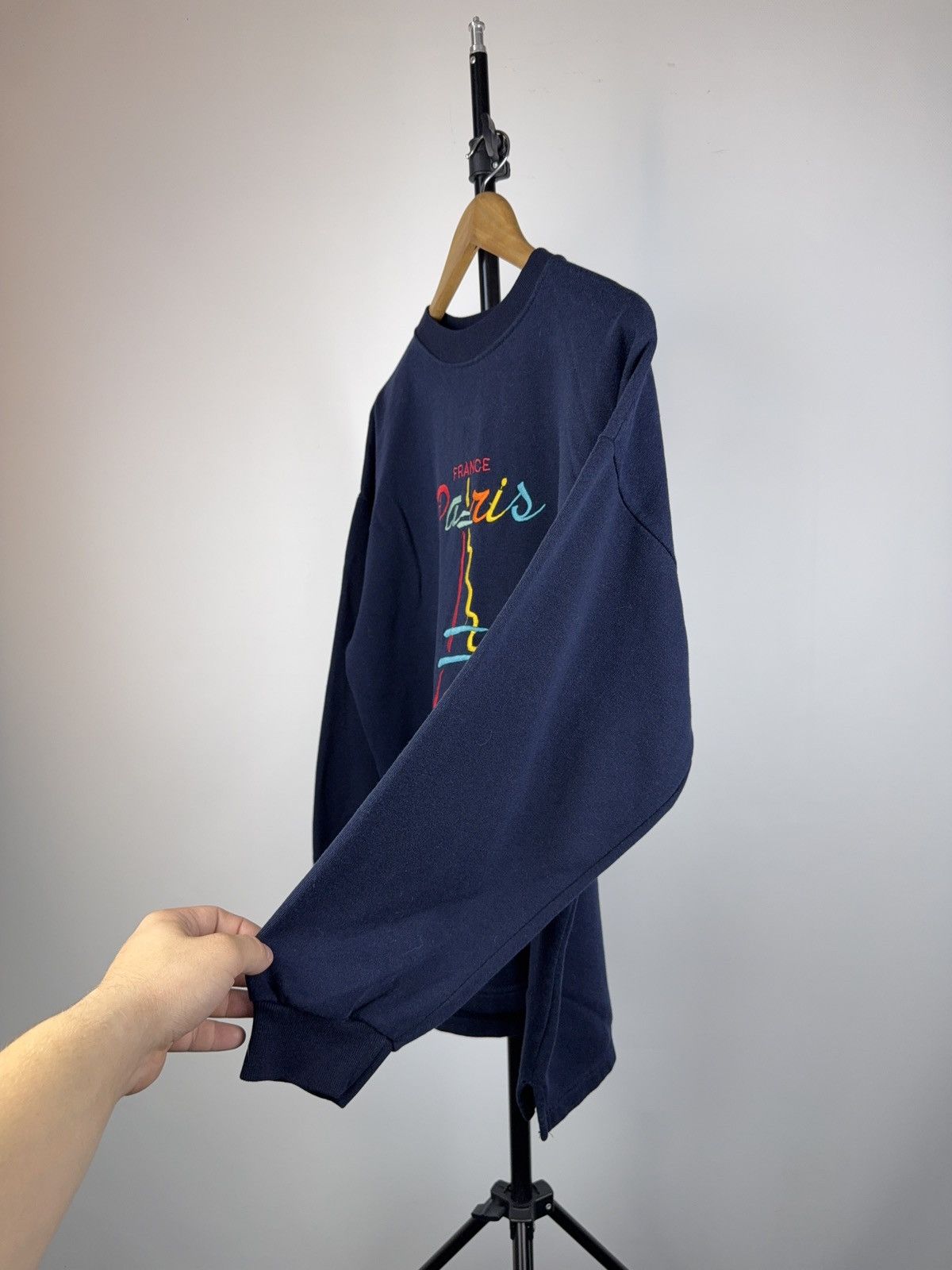 Vintage Vintage 90s Retro Y2K Logo Paris France Sweatshirt Size US M / EU 48-50 / 2 - 5 Thumbnail