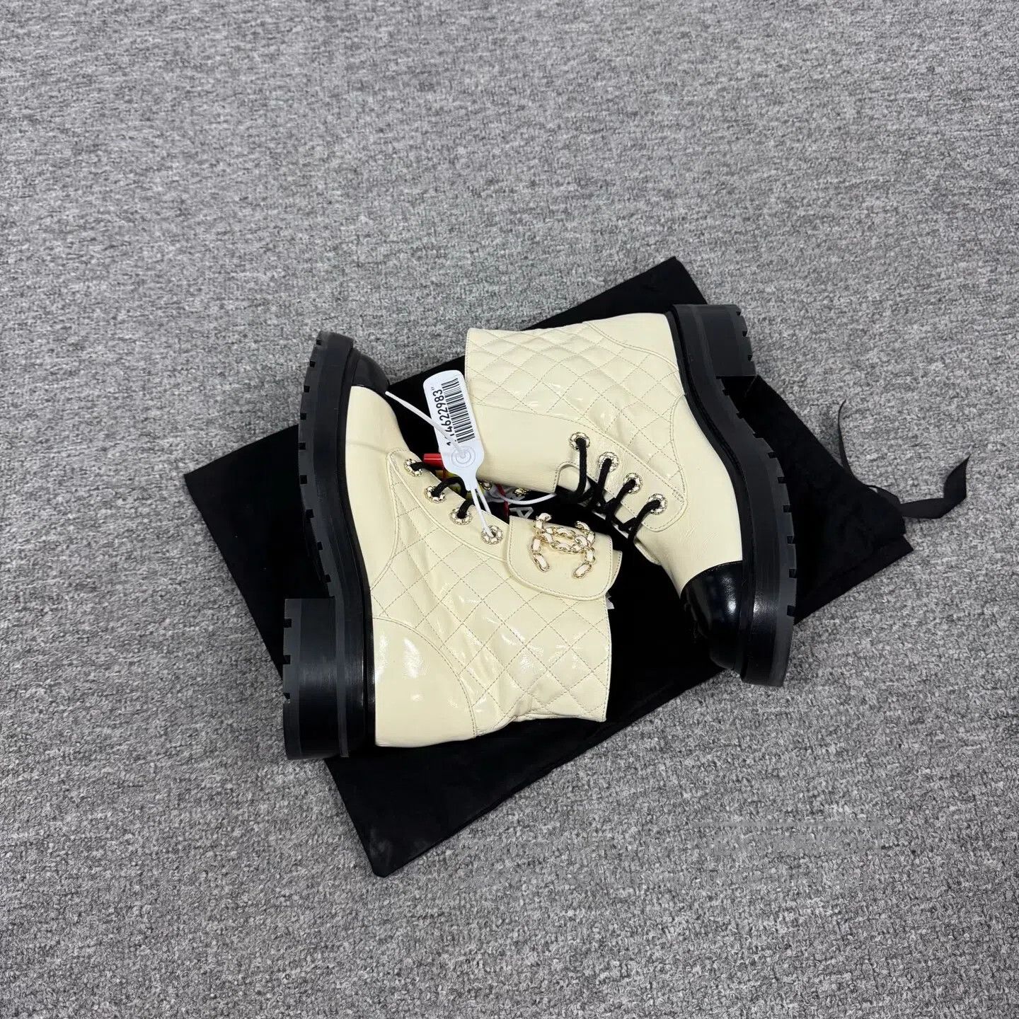 Chanel Chanel Double C Black and White Panda Martin Boots| Size US 7.5 / IT 37.5 - 3 Thumbnail