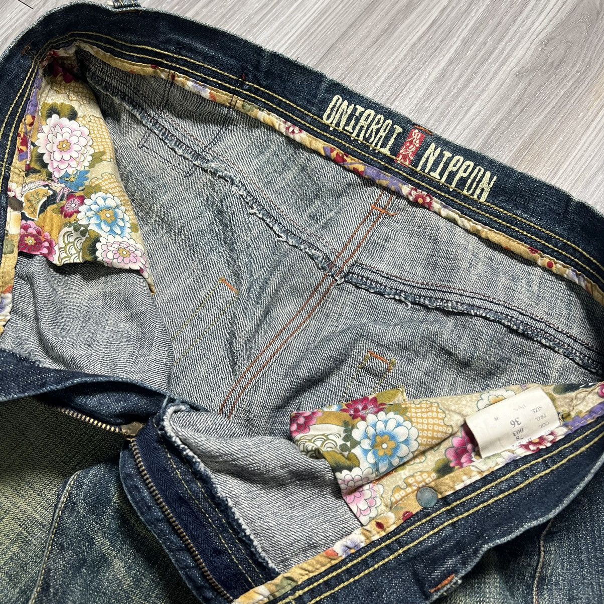 Japanese Brand Vintage Oniarai Nippon Blue Denim Jeans Size US 36 / EU 52 - 7 Thumbnail