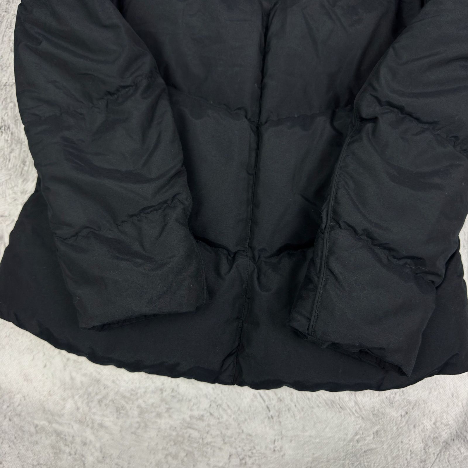 Nike Nike Women's Black White Swoosh Full Zip Puffer Jacket Large Size L / US 10 / IT 46 - 6 Thumbnail