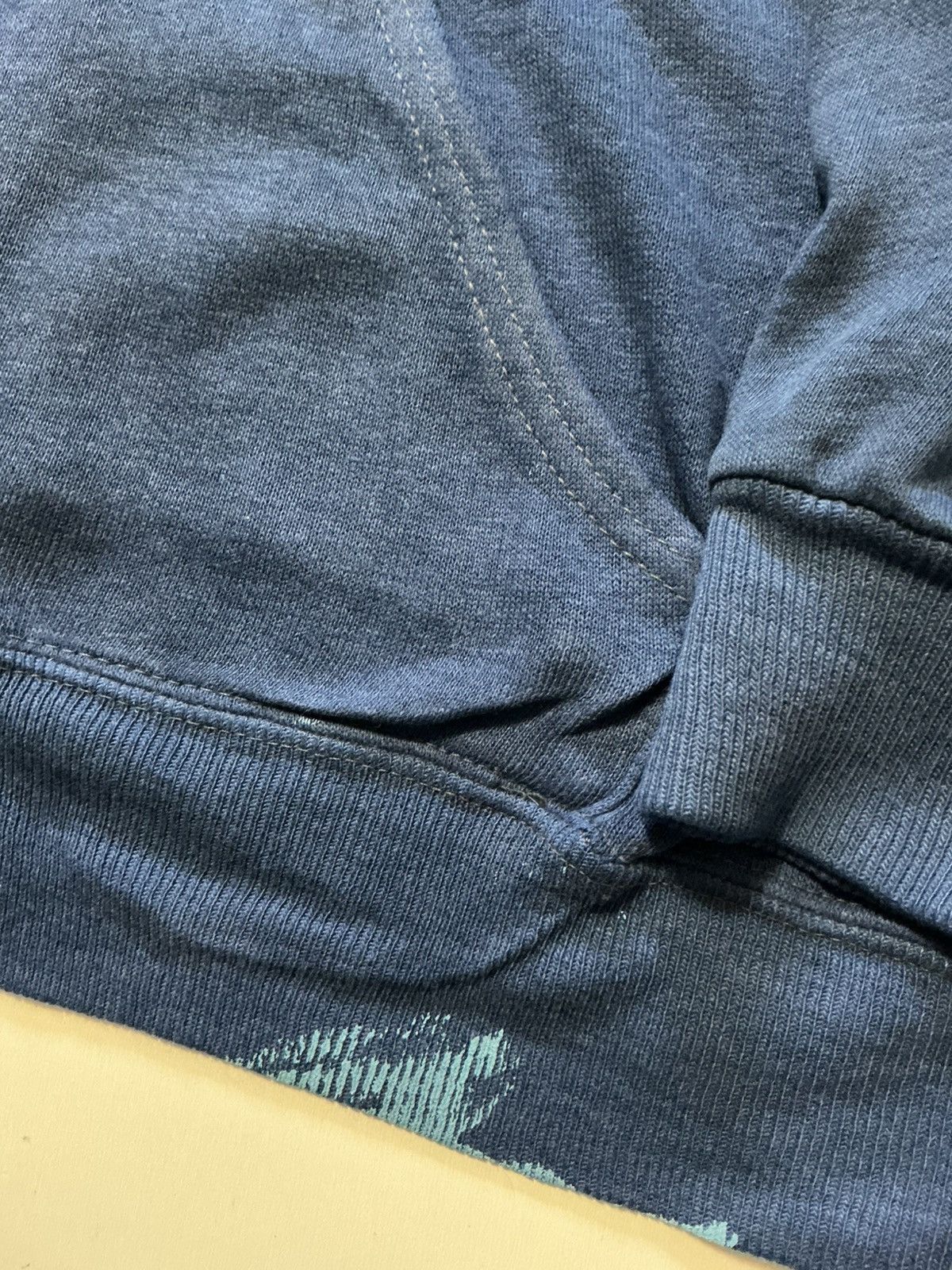 Vintage Vintage 70s 80s Blank Zip Thrashed YKK Zipper Raglan Hoodie Size US L / EU 52-54 / 3 - 7 Thumbnail
