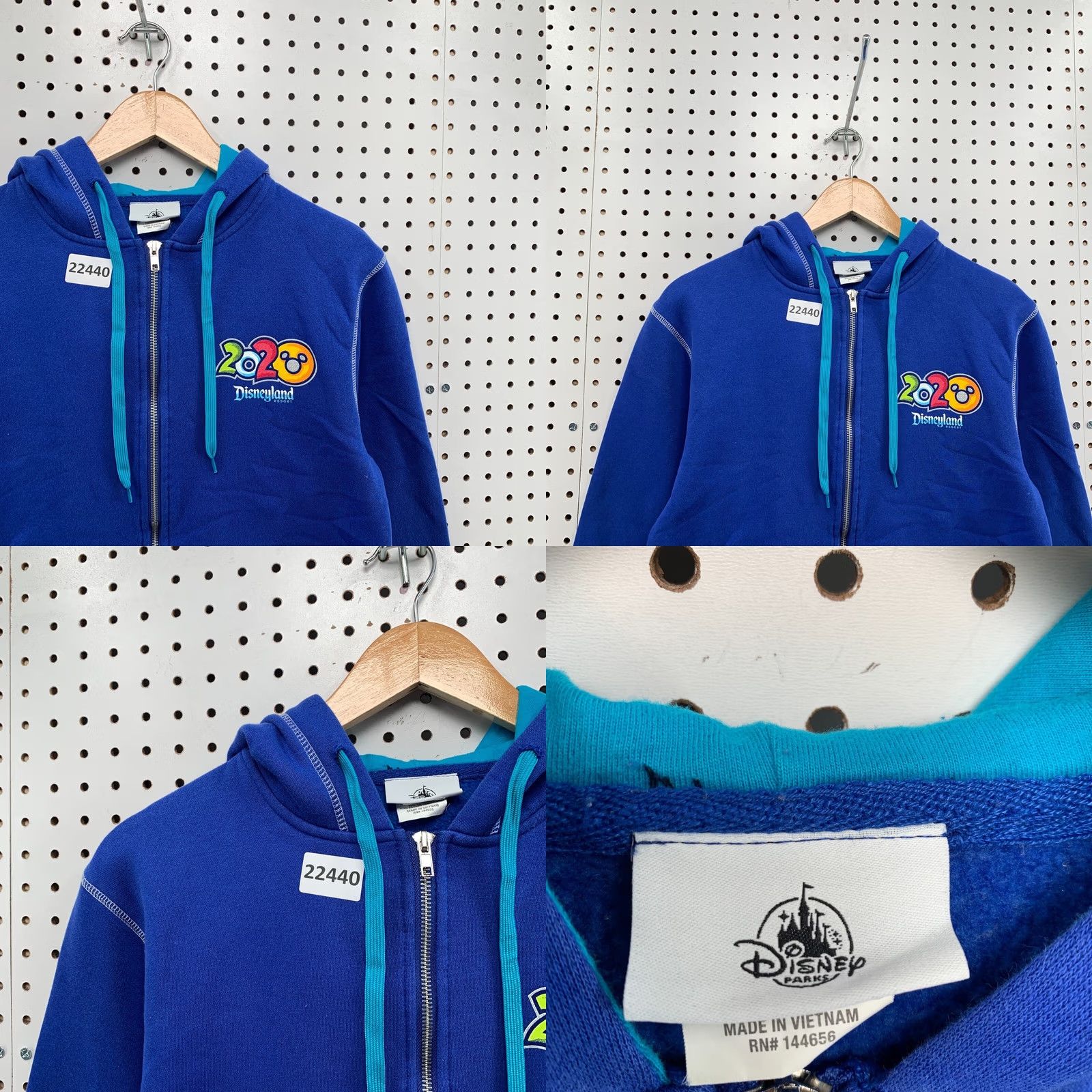 Disney Disney Disneyland Hoodie Royal Blue 2020 Adult Small Hoodie Size US S / EU 44-46 / 1 - 8 Thumbnail