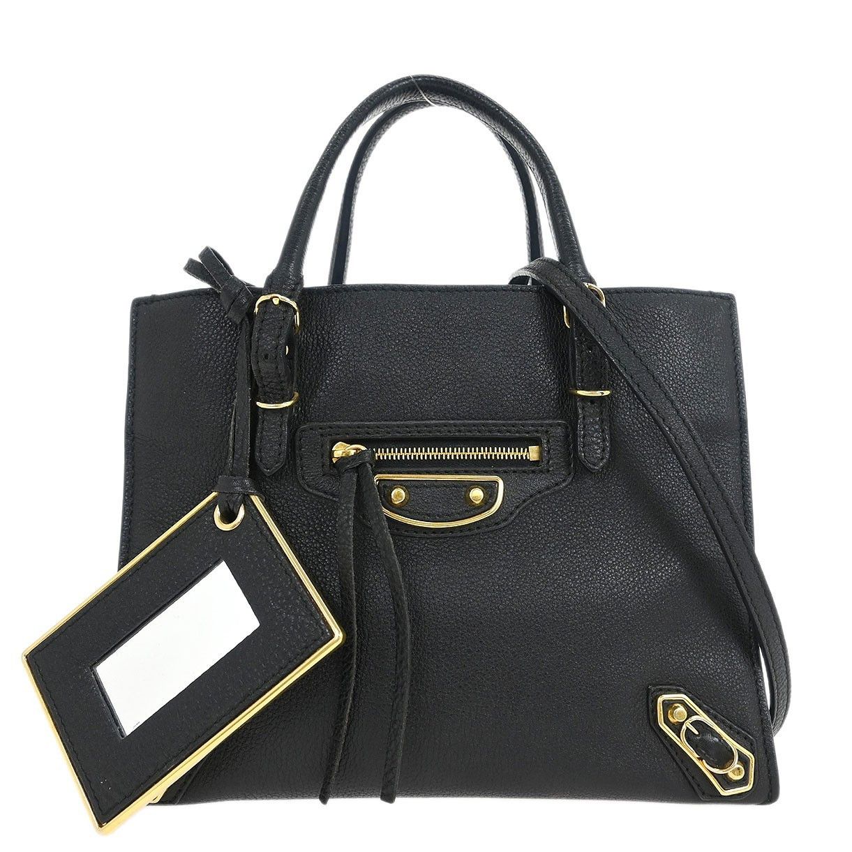 Balenciaga Balenciaga Papier A4 Classic Metallic Edge Bag Leather Size ONE SIZE - 1 Thumbnail