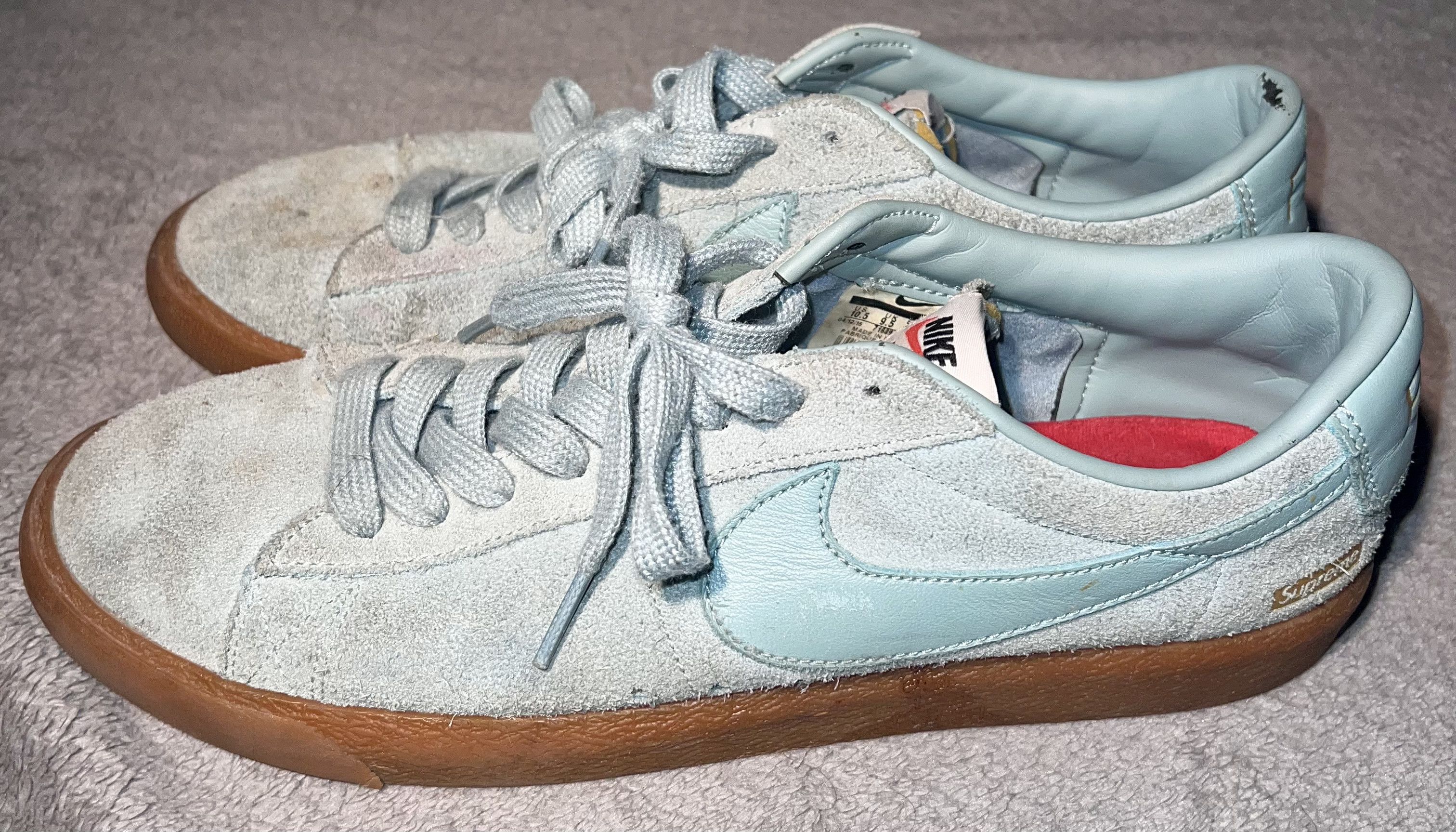 Nike × Supreme Straight Whooped Supreme Blazers Size US 10.5 / EU 43-44 - 7 Thumbnail
