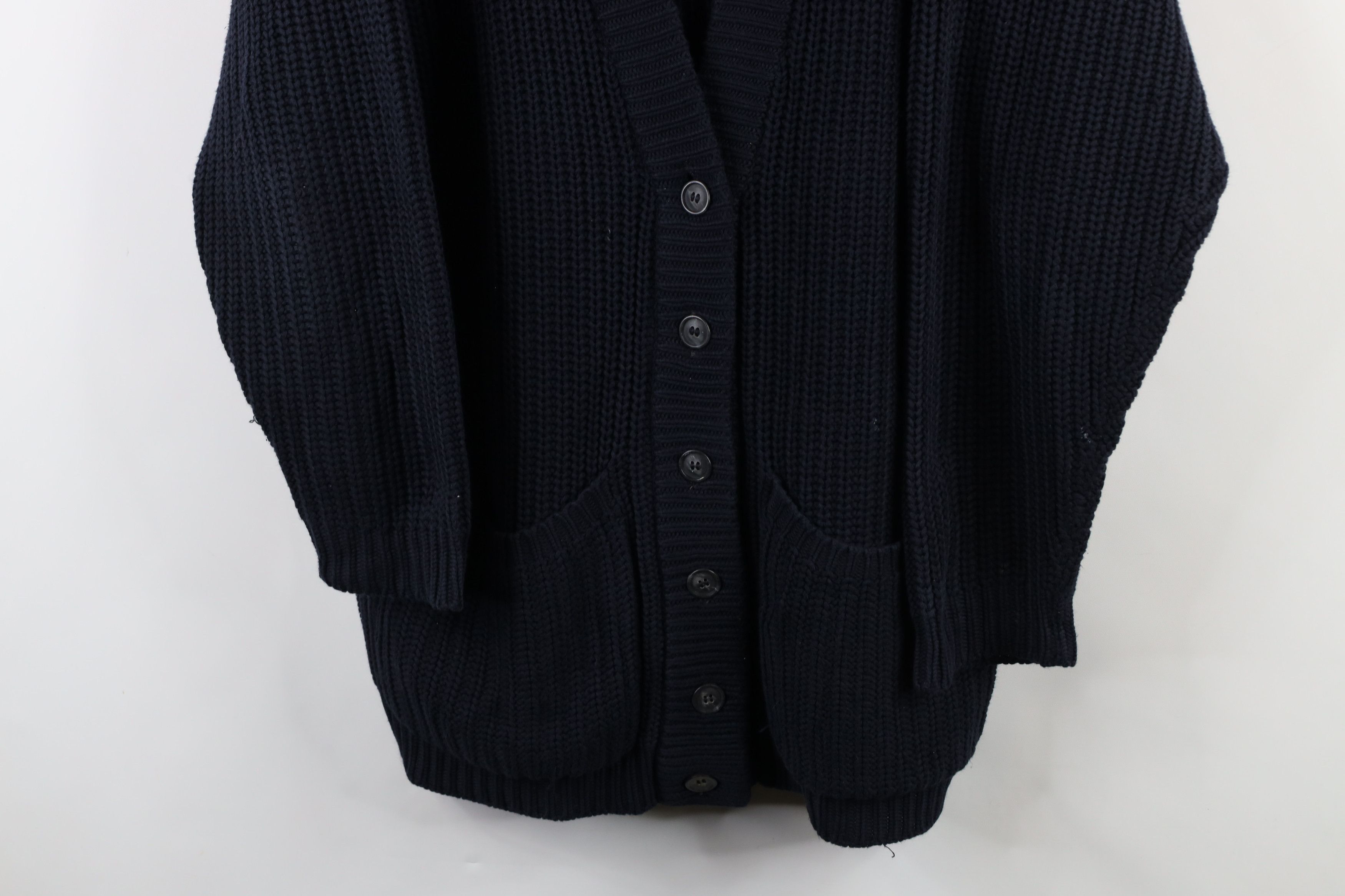 Vintage Vintage 90s Streetwear Fit Ribbed Knit Cardigan Sweater Size M / US 6-8 / IT 42-44 - 3 Thumbnail