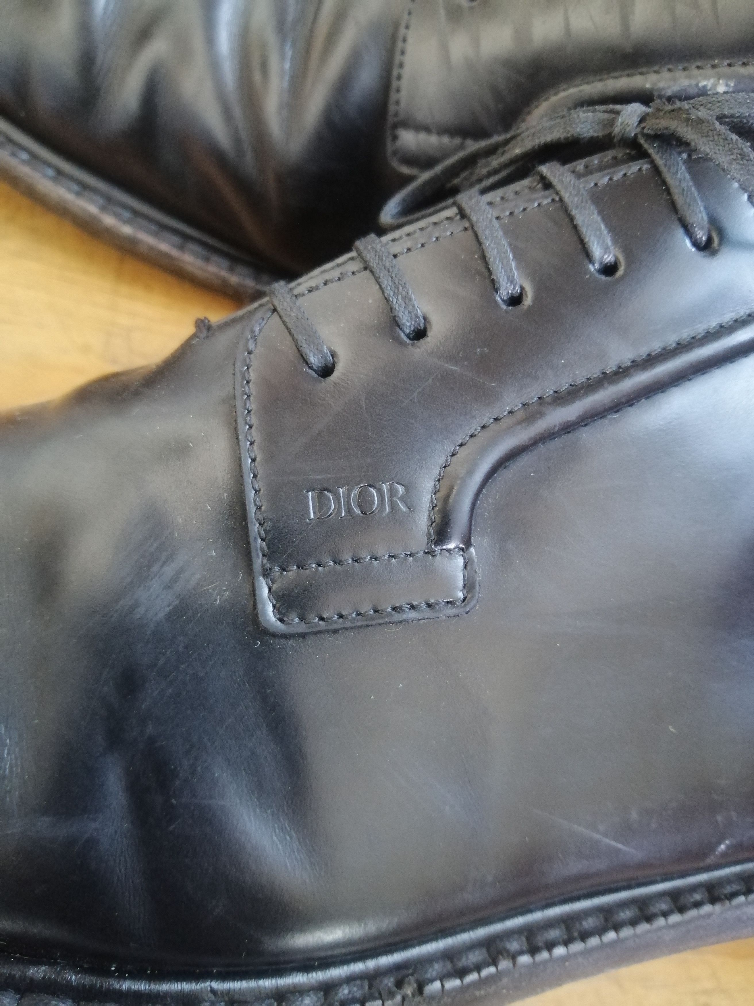 Dior Dior Black Leather Derby Dress Shoes Size 42 – Made in Italy Size US 9 / EU 42 - 14 Thumbnail