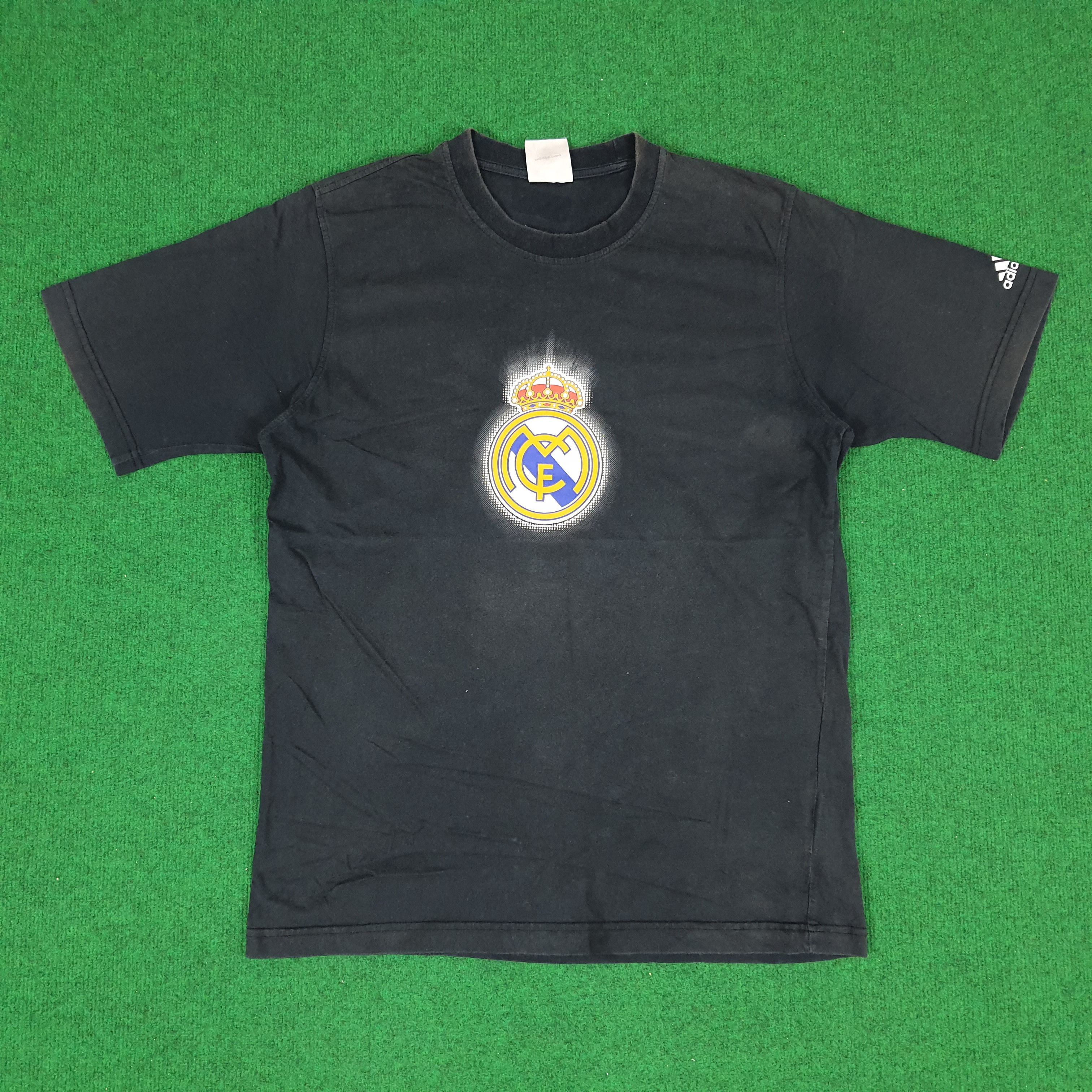 Adidas × Vintage Vintage Raul no.7 Real Madrid Adidas Soccer T-shirt Size US M / EU 48-50 / 2 - 1 Thumbnail