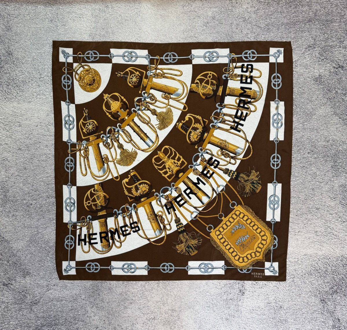 Other Vintage Inspired Hermes Style Scarf Equestrian Print Size ONE SIZE - 1 Thumbnail