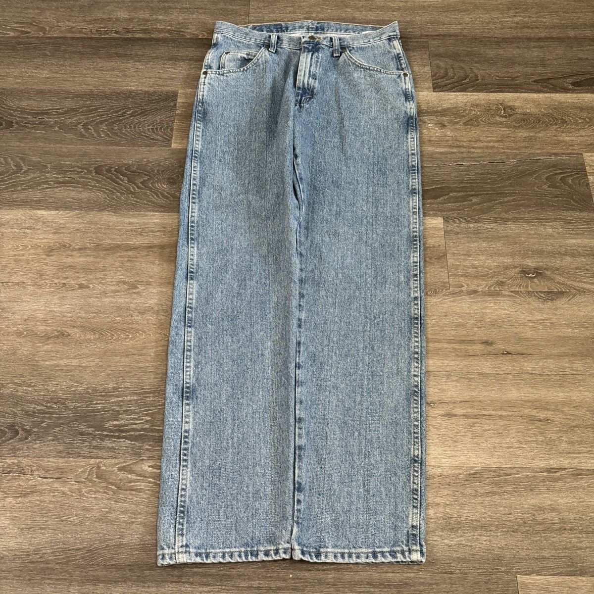 JNCO × Vintage × Wrangler Essential Vintage 90s Wrangler wide leg jeans Size US 32 / EU 48 - 2 Thumbnail
